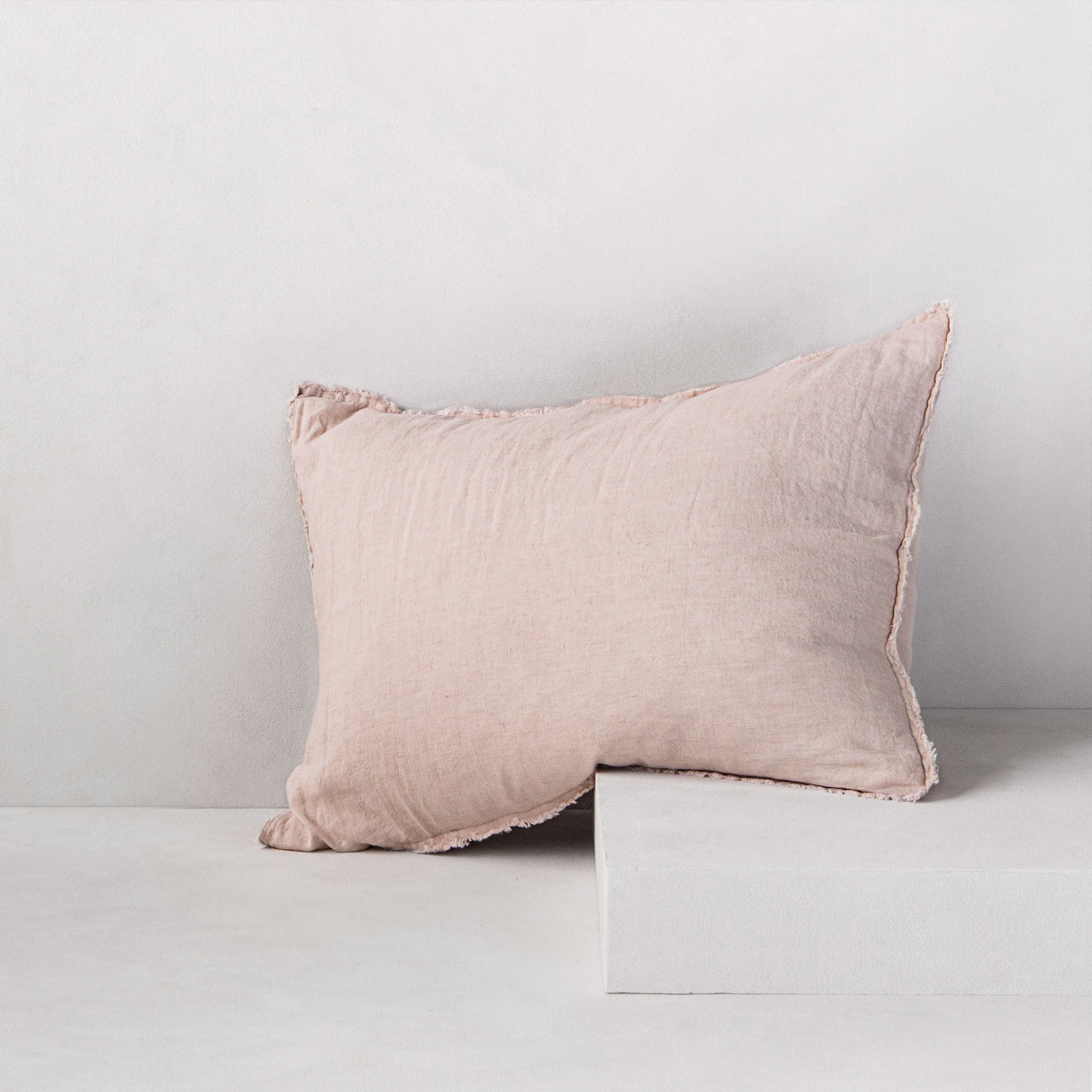 Flocca Linen Pillowcase | Earthy Pink  | Hale Mercantile Co.