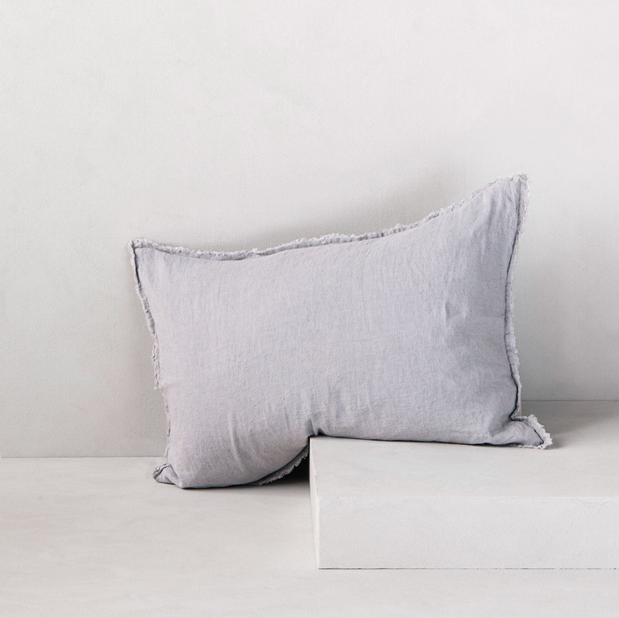 Flocca Linen Pillowcase | Pale Grey  | Hale Mercantile Co.