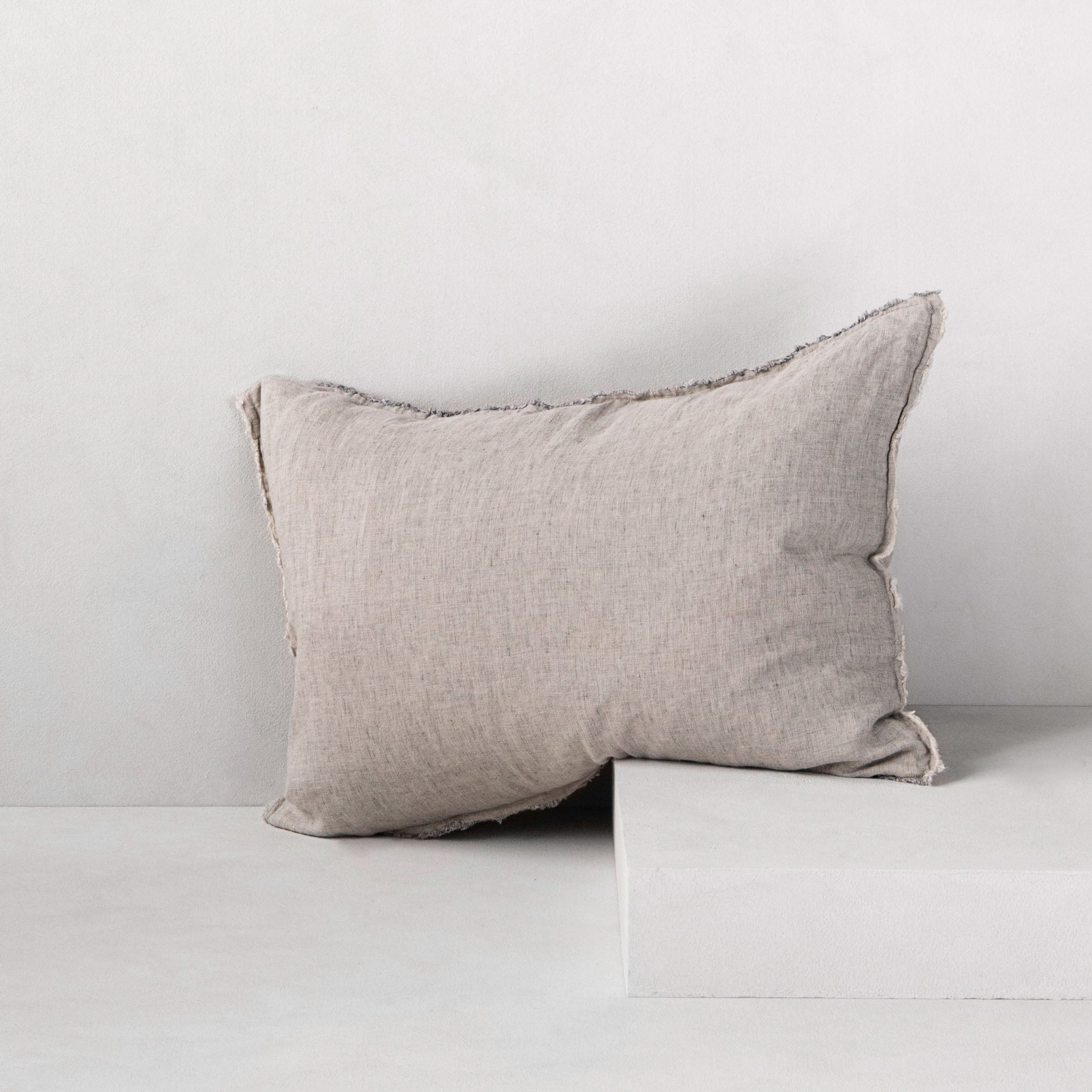 Flocca Linen Pillowcase | Sandy Grey | Hale Mercantile Co.