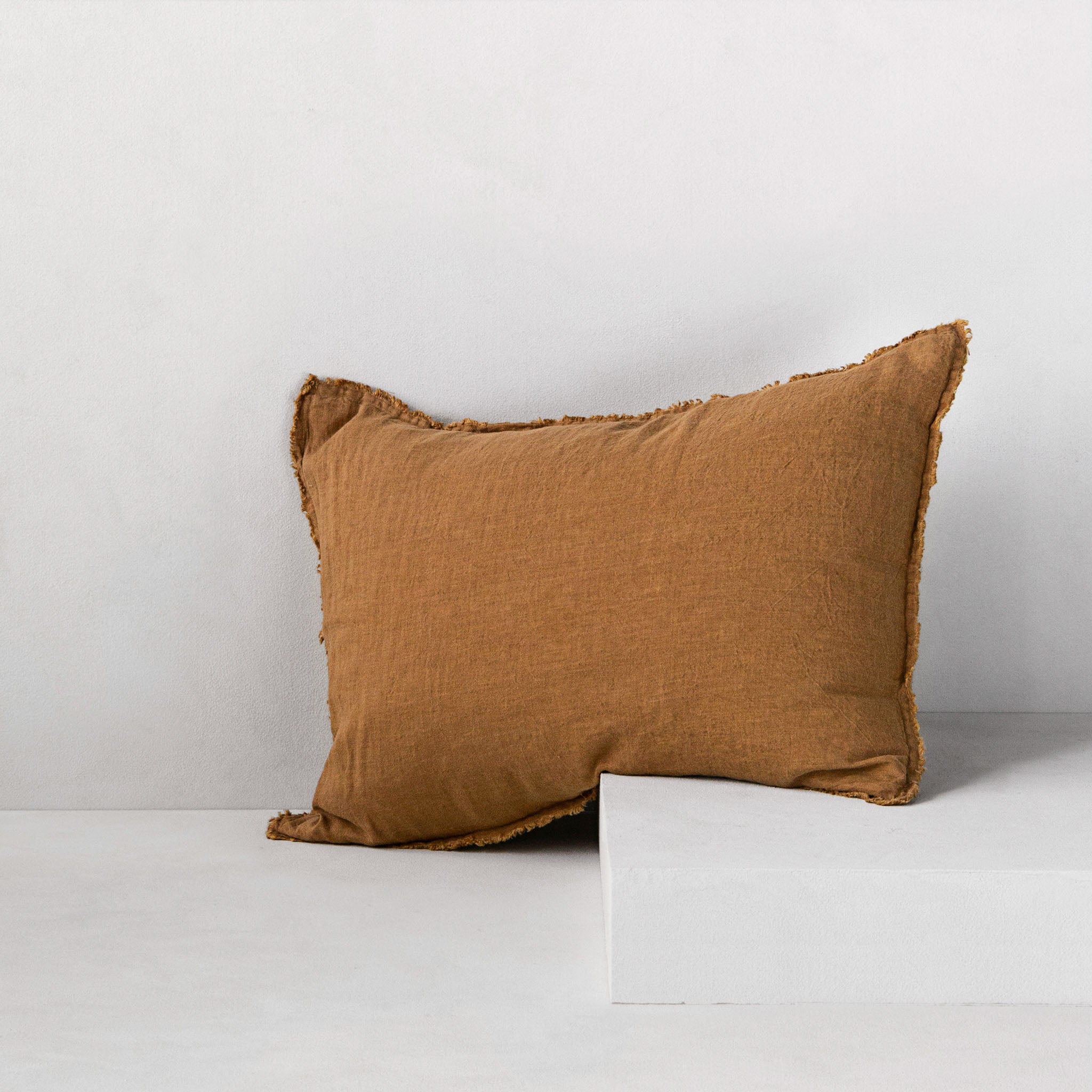 Flocca Linen Pillowcase | Rust Tone | Hale Mercantile Co.