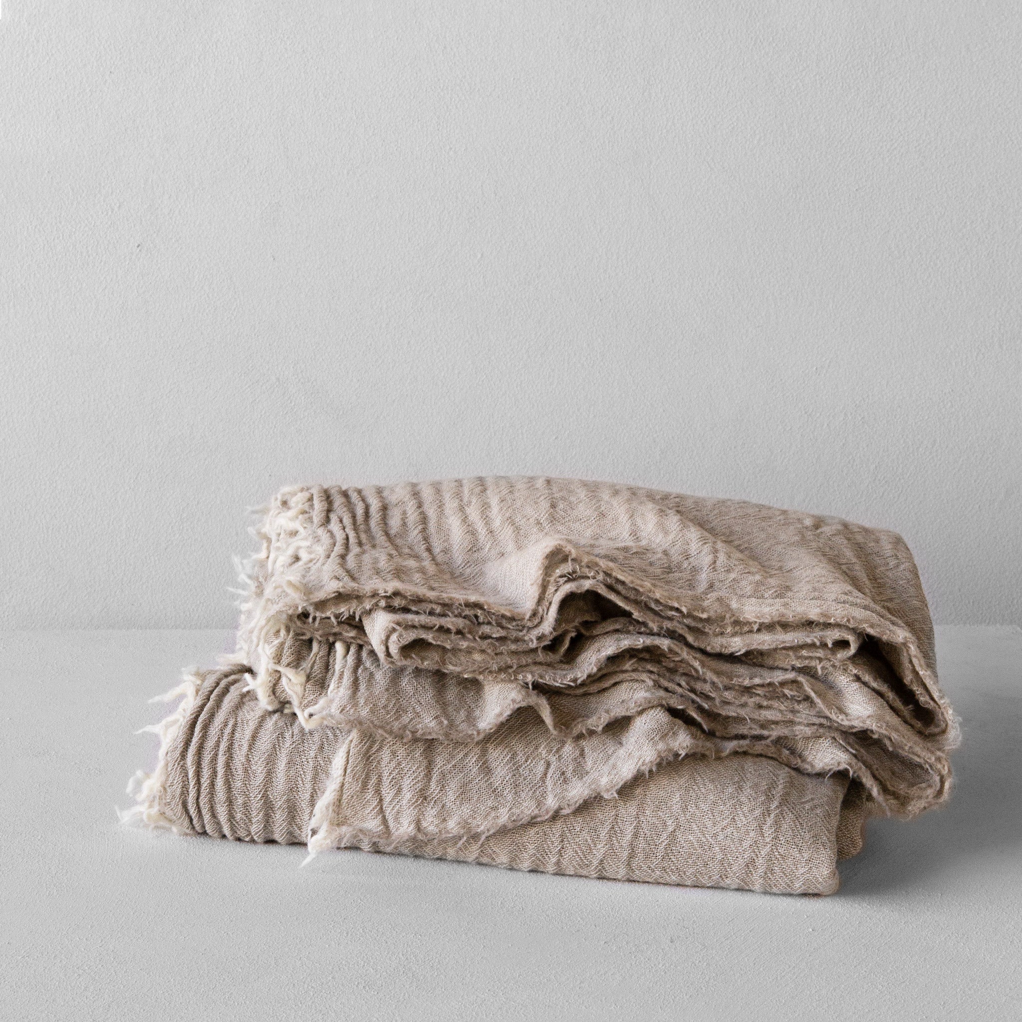 Merino Wool Blanket | Warm Taupe Luxury Throw | Hale Mercantile Co.