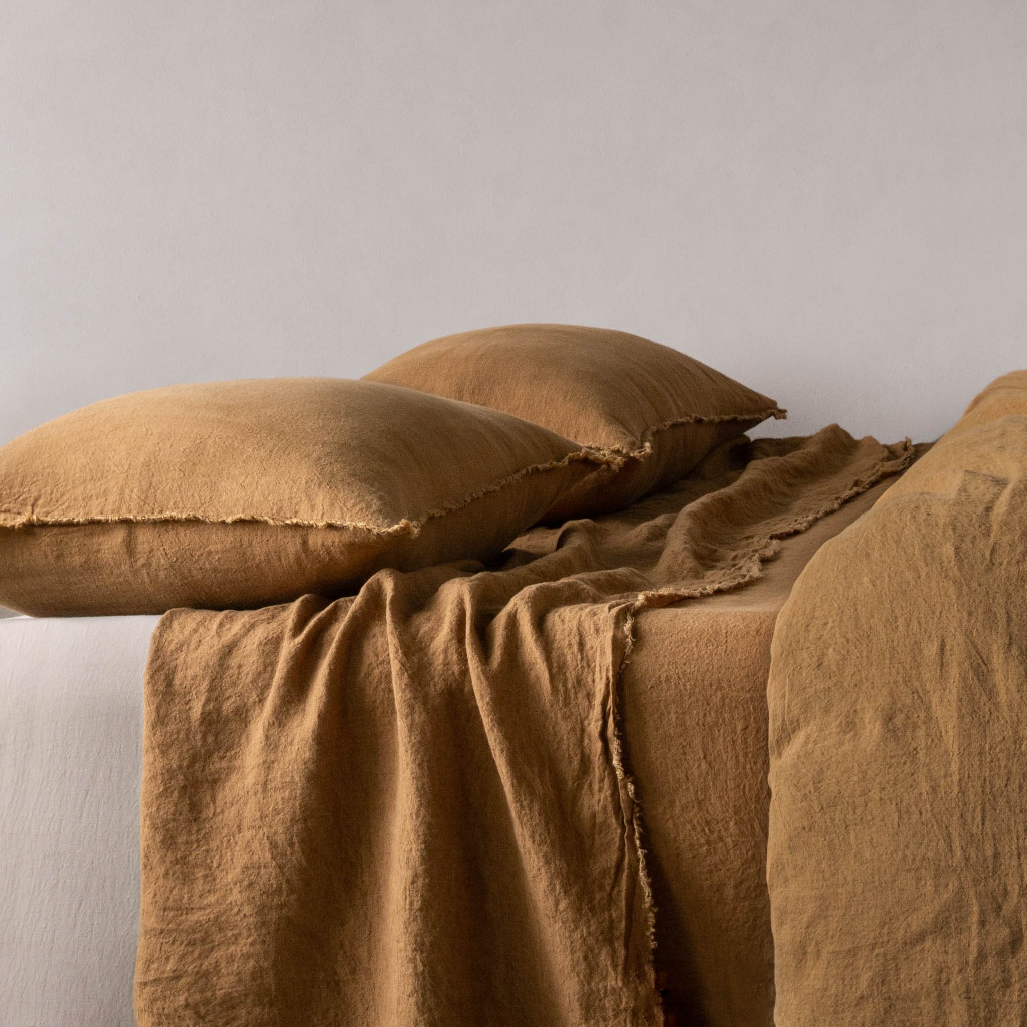 Flocca Linen Pillowcase | Rust Tone | Hale Mercantile Co.