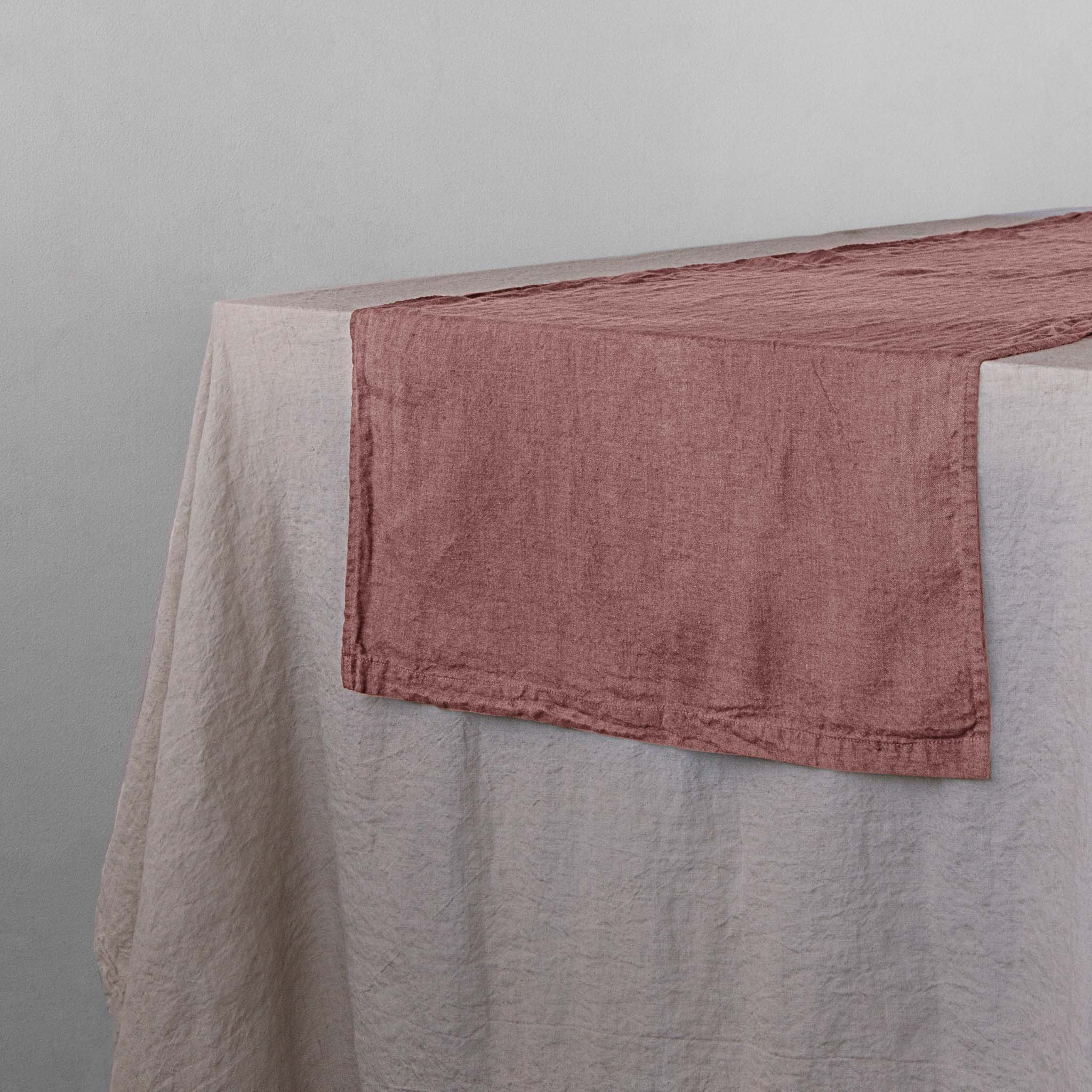 Linen Table Runner | Clay Pink | Hale Mercantile Co.