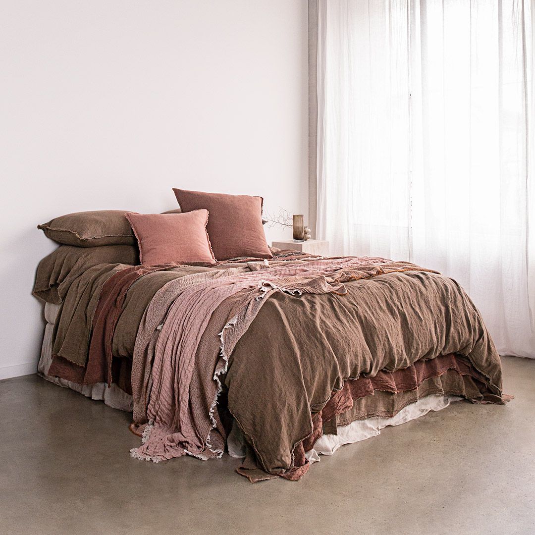Linen Cushion & Cover | Clay Pink | Hale Mercantile Co.