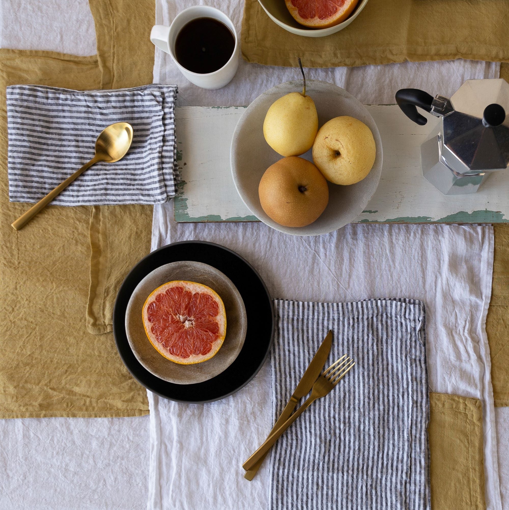 Linen Napkins | Muted Gold  | Hale Mercantile Co.