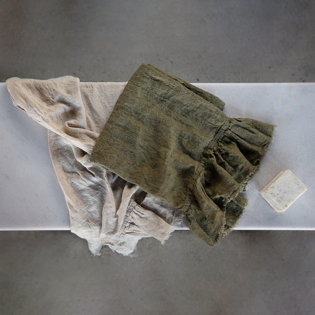 Linen Guest Towels | Sandy Color | Hale Mercantile Co.