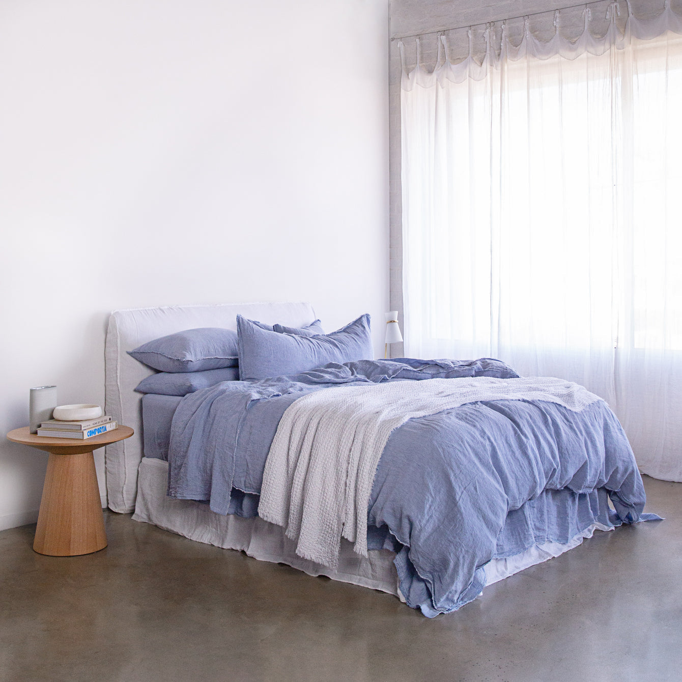 Linen Pillowcases | Coastal Blue | Hale Mercantile Co.