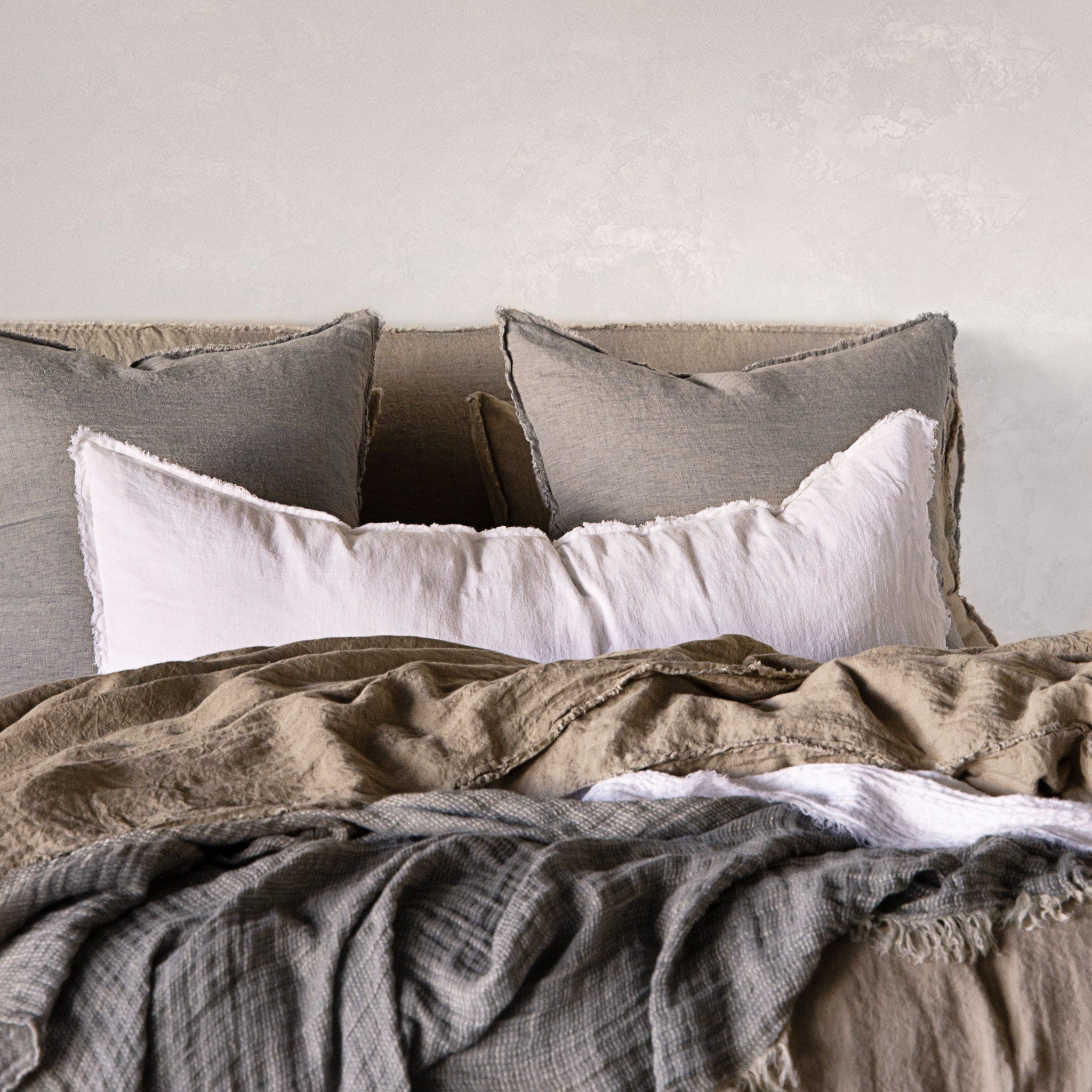 European Linen Pillowcases | Mid Grey | Hale Mercantile Co.