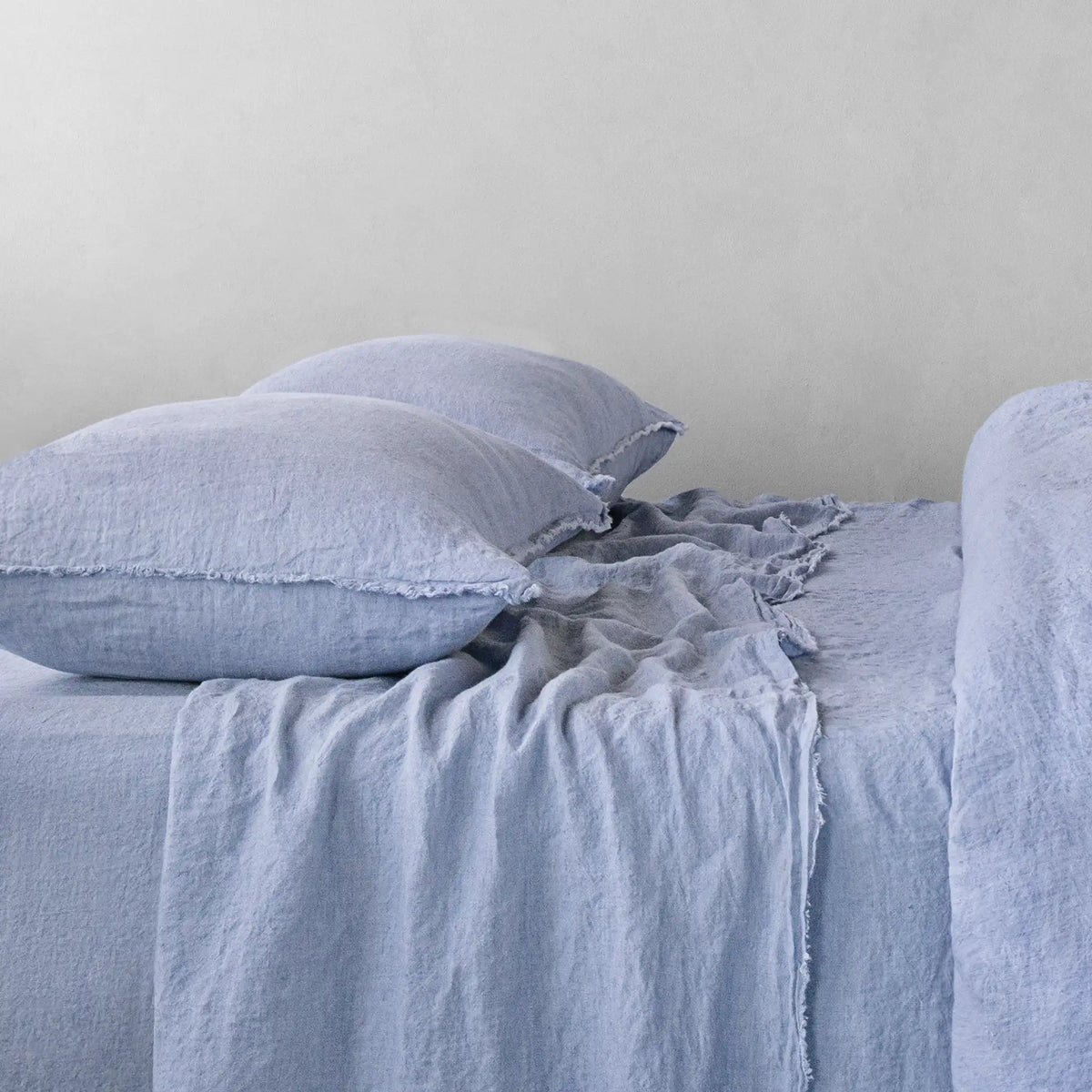 Flocca Linen Flat Sheet - Azzura