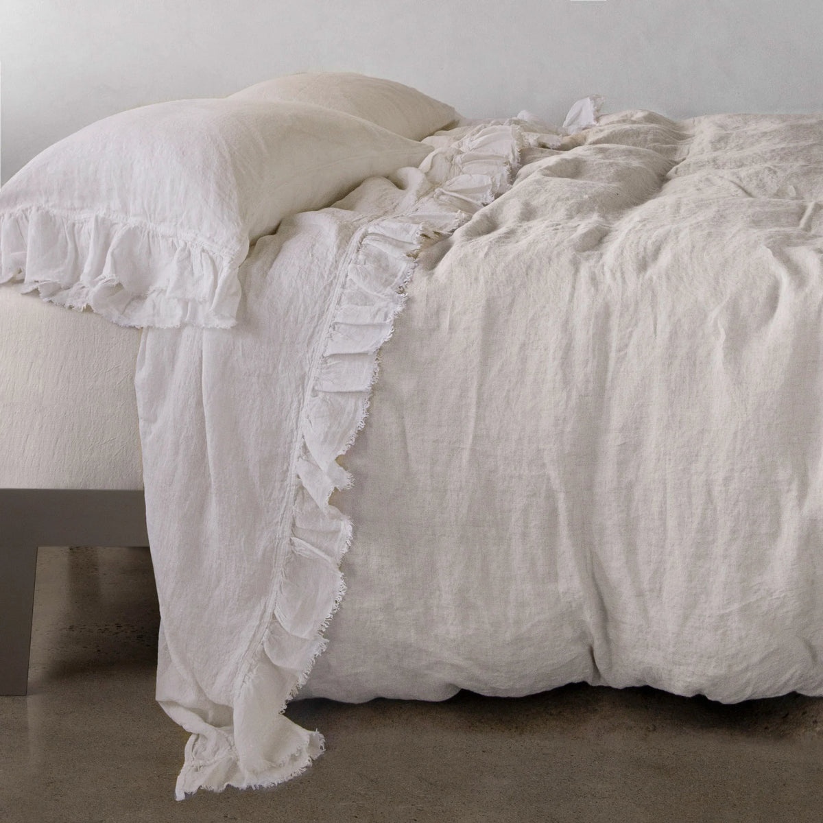 Kristine Linen Flat Sheet - Petra