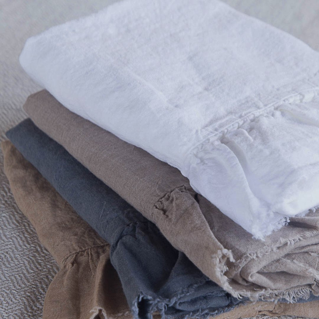 Linen Guest Towels | Antique White | Hale Mercantile Co.