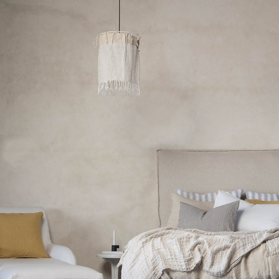 Linen Lamp Shade- Sable Sheer