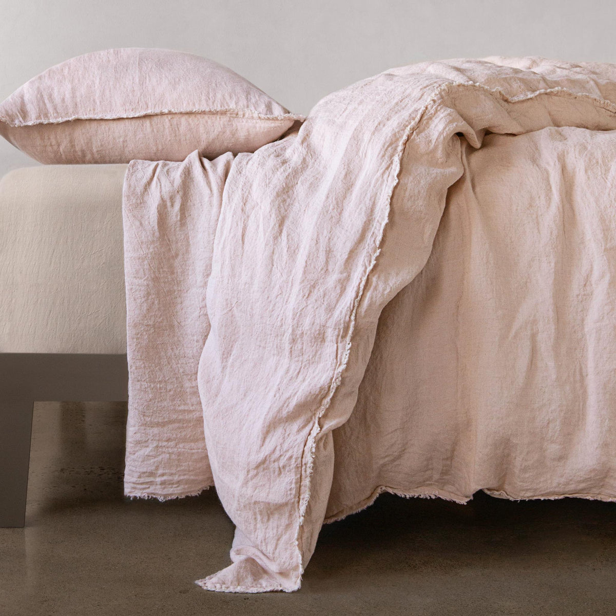 Flocca Linen Duvet Cover - Floss - Double
