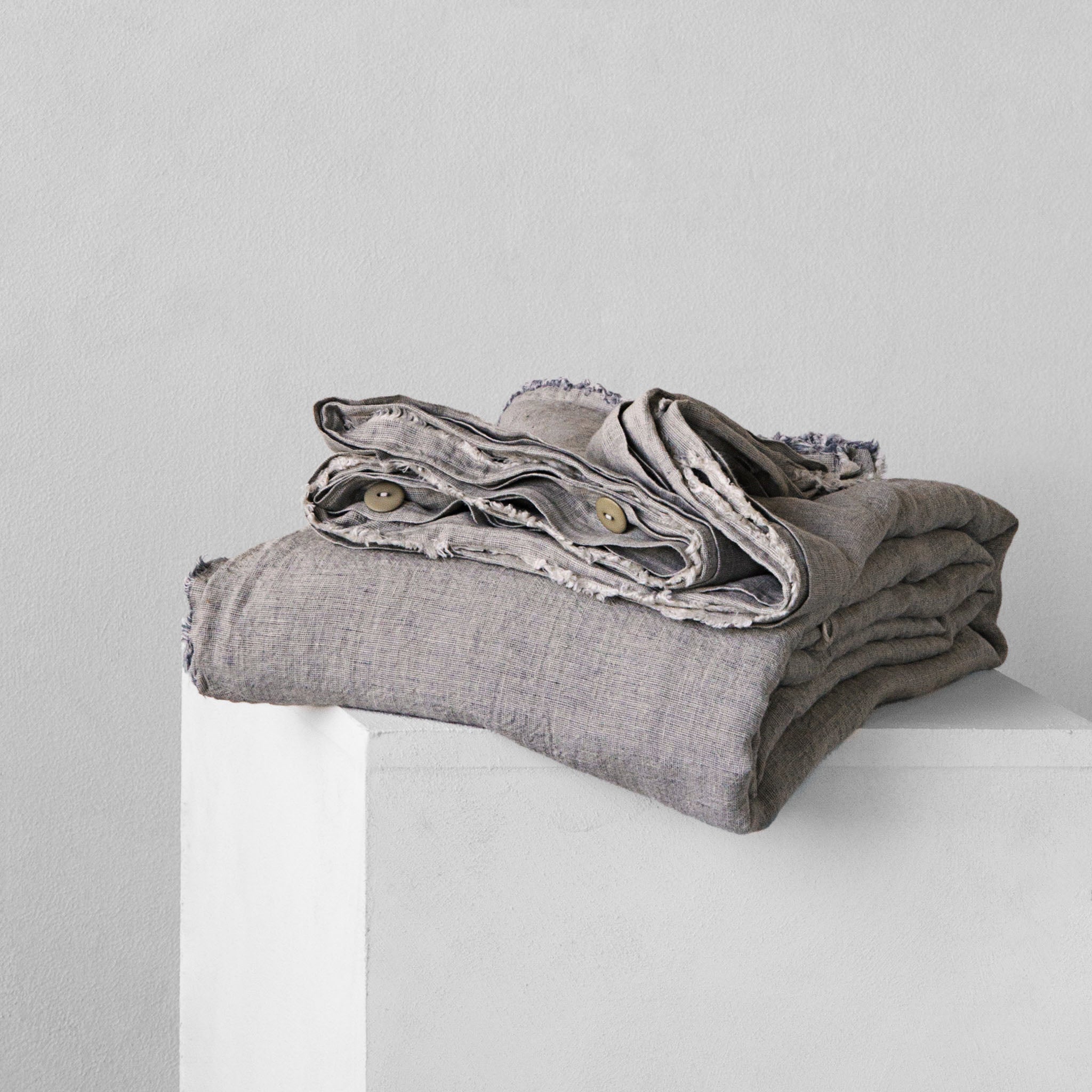 Linen Duvet Cover | Mid Grey | Hale Mercantile Co.
