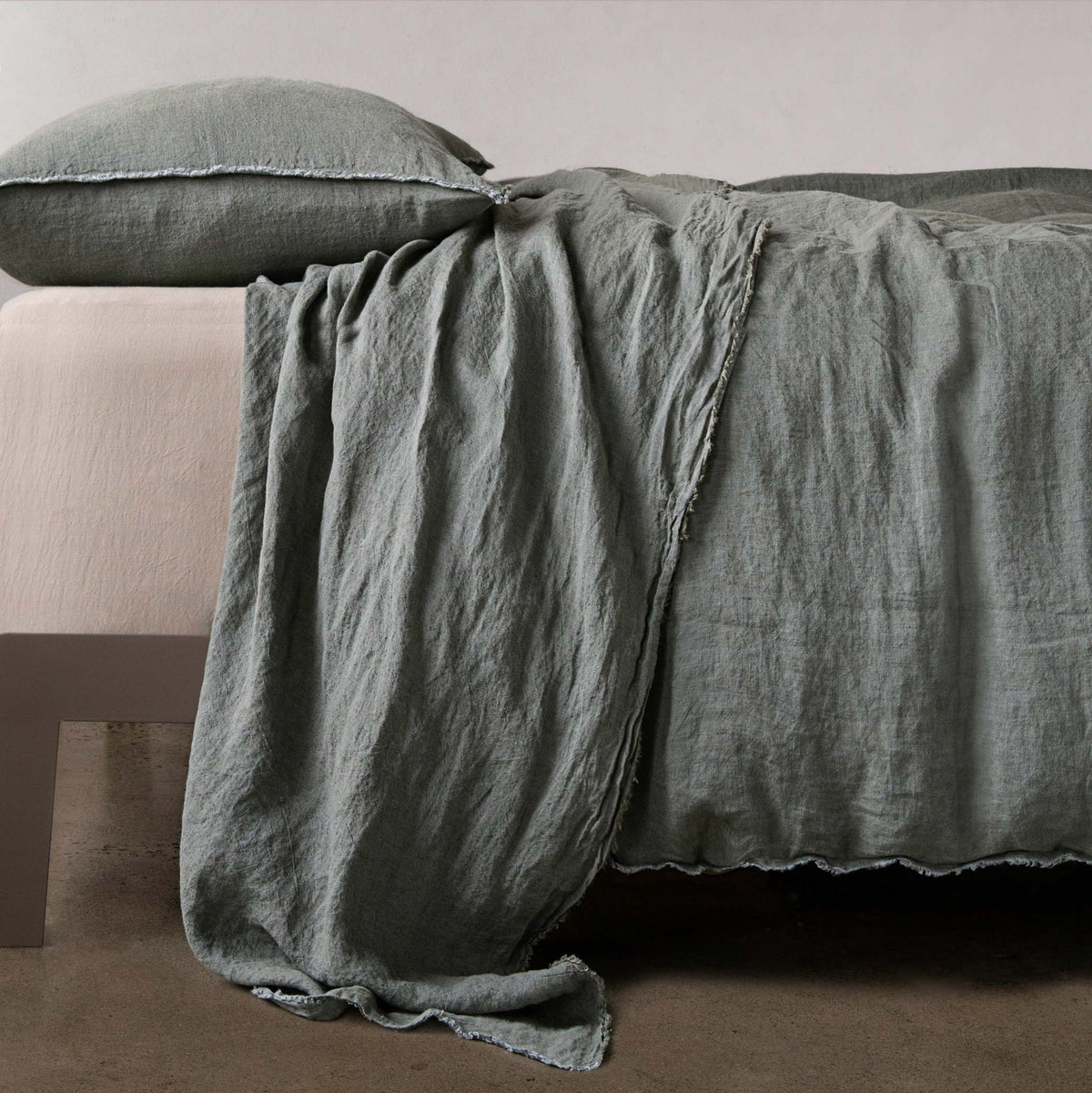 Flocca Linen Flat Sheet - Mare - Double