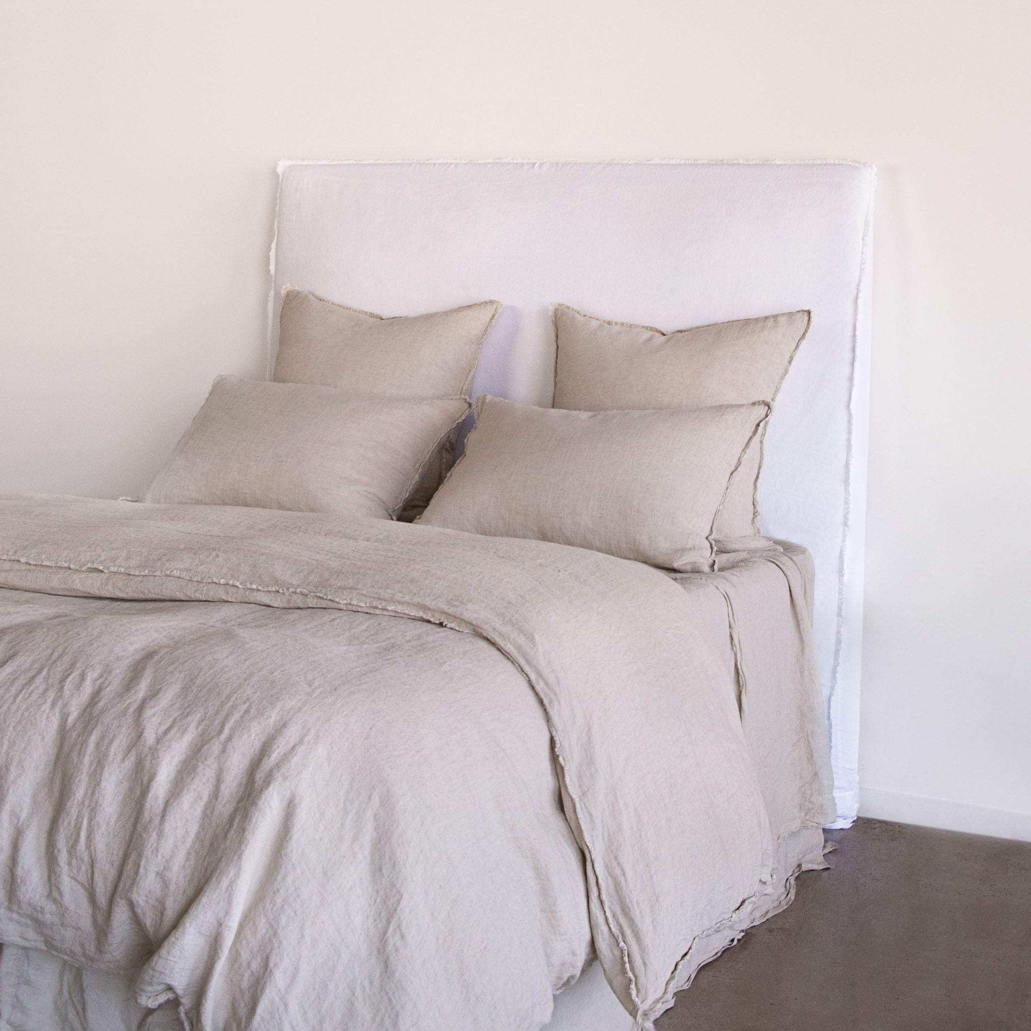 Linen Bedhead & Cover | Antique White | Hale Mercantile Co.