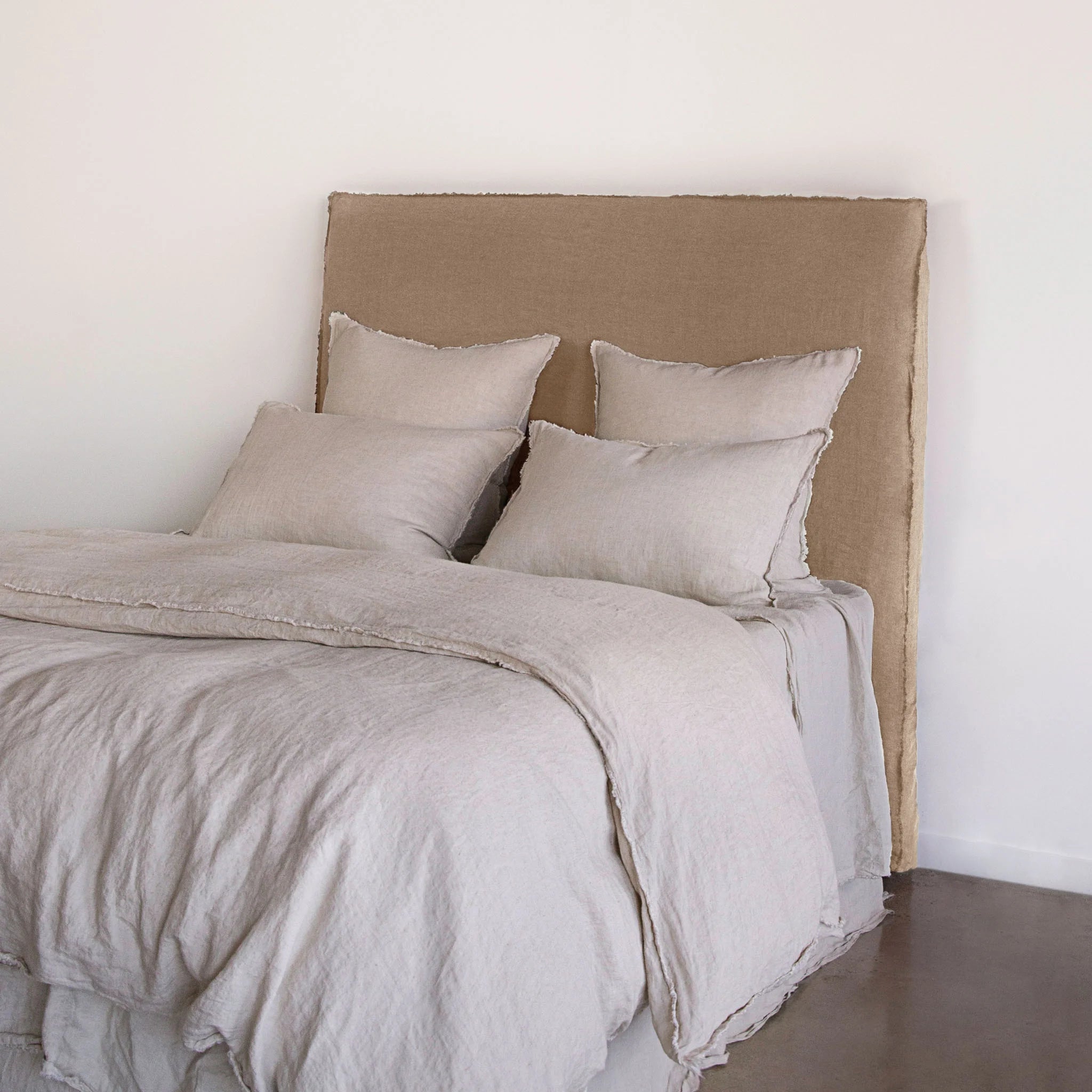 Linen Bedhead & Cover | Caramel Tone | Hale Mercantile Co.