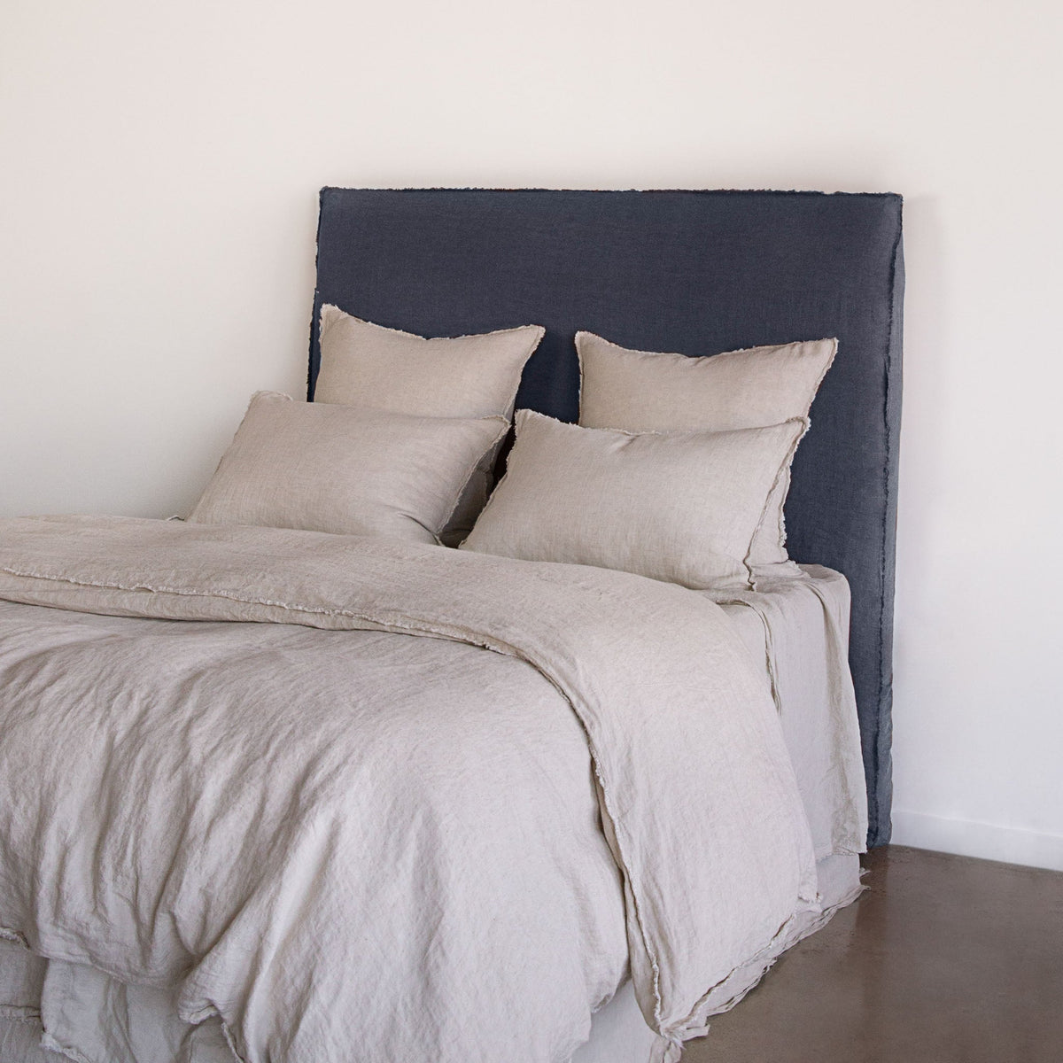 Flocca Linen Bedhead Tall - Fonda - Queen