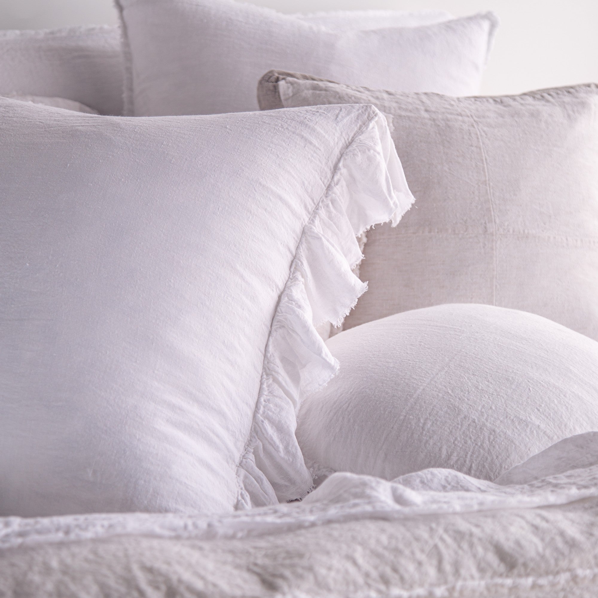 Linen European Pillowcase | Antique White | Hale Mercantile Co.