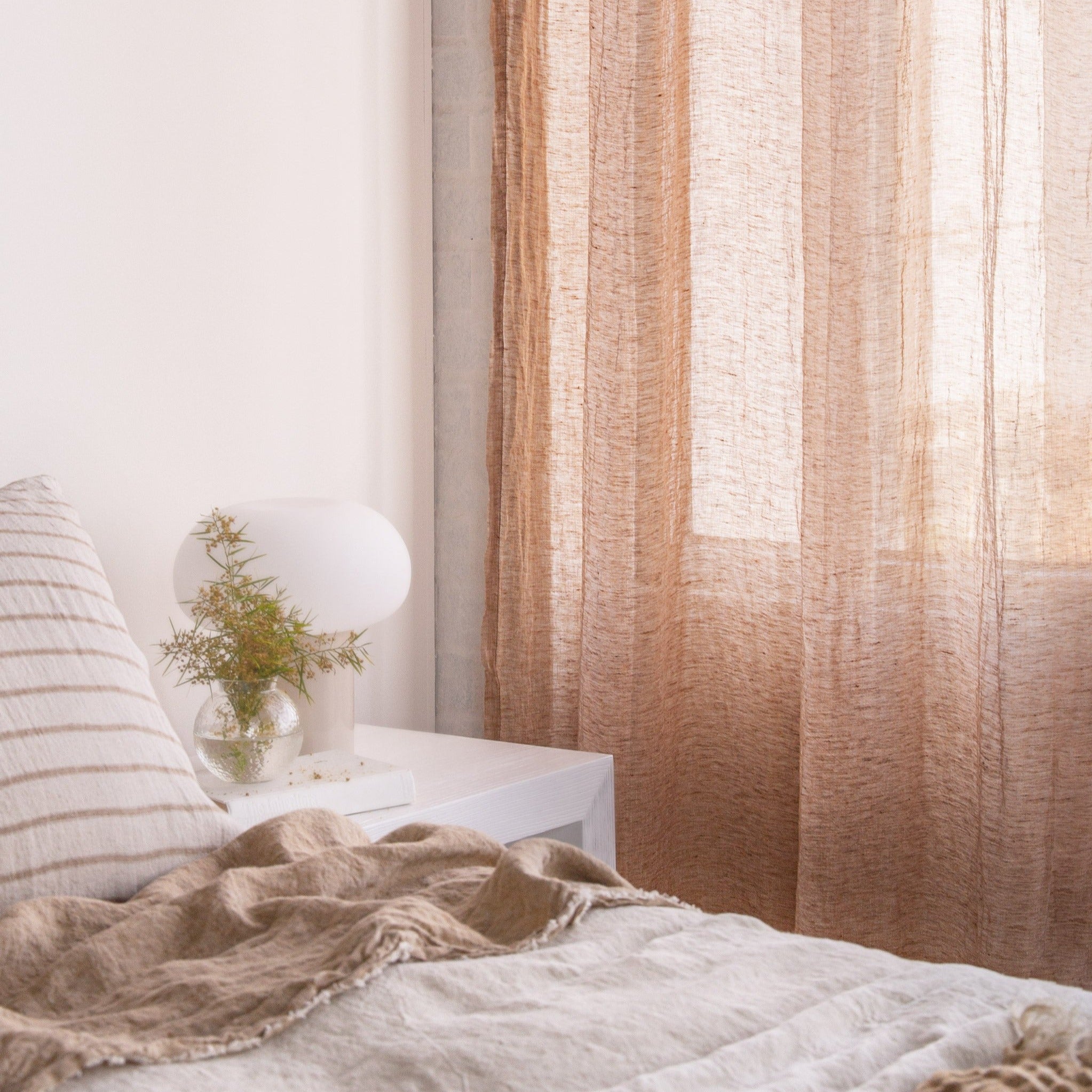 Linen Curtains | Rust Tone Sheer Curtains | Hale Mercantile Co.