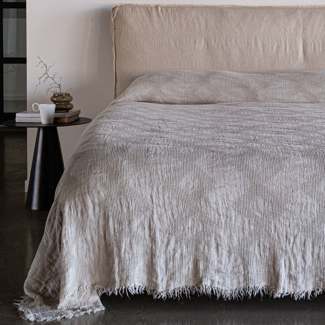 Luxury Linen Bedspread | Light Sand | Hale Mercantile Co.