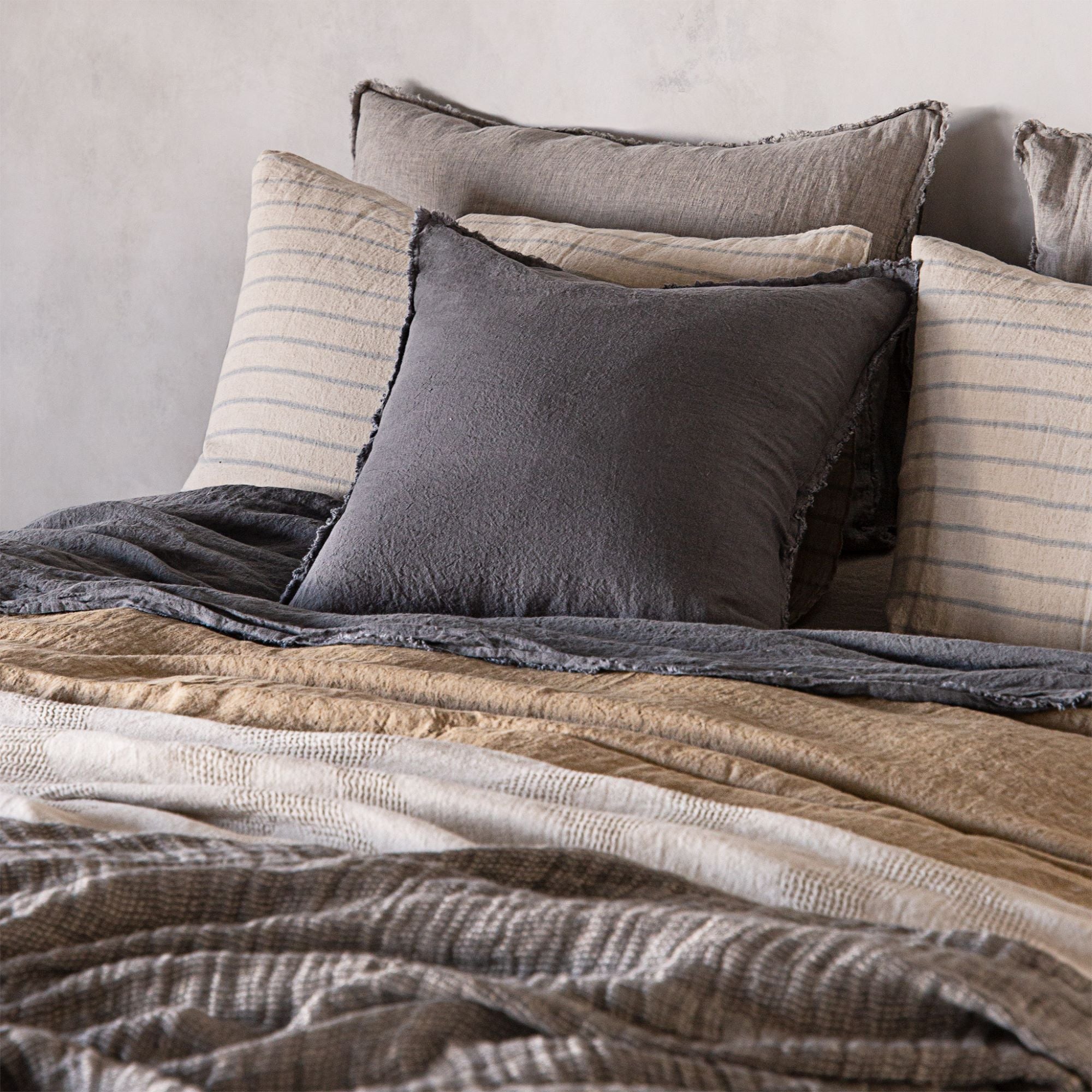 Linen Cushion & Cover | Charcoal Grey | Hale Mercantile Co.
