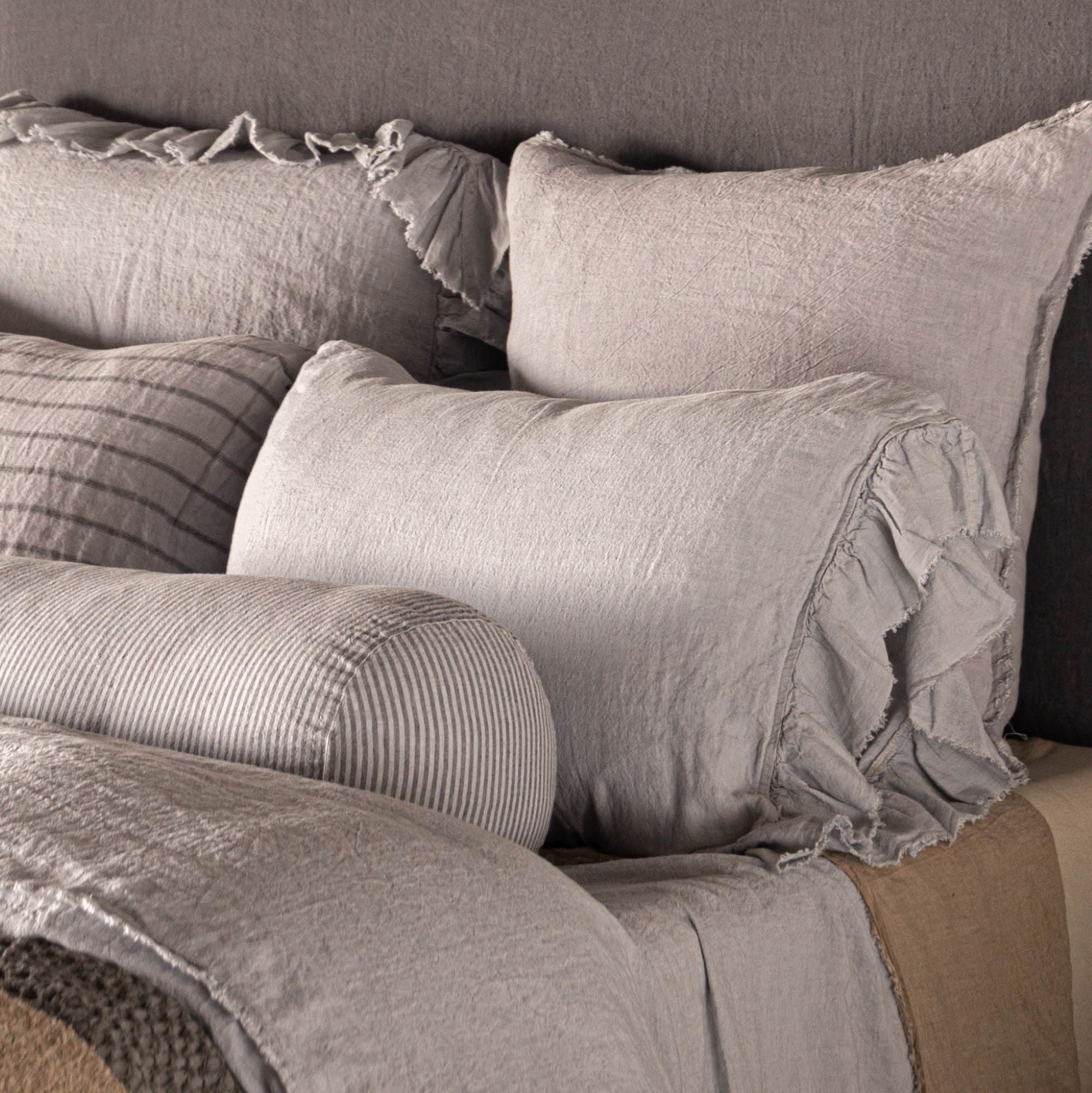Pure Linen Pillowcases | Pale Grey | Hale Mercantile Co.