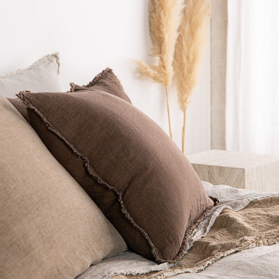 Linen Cushion & Cover | Chocolate Brown | Hale Mercantile Co.