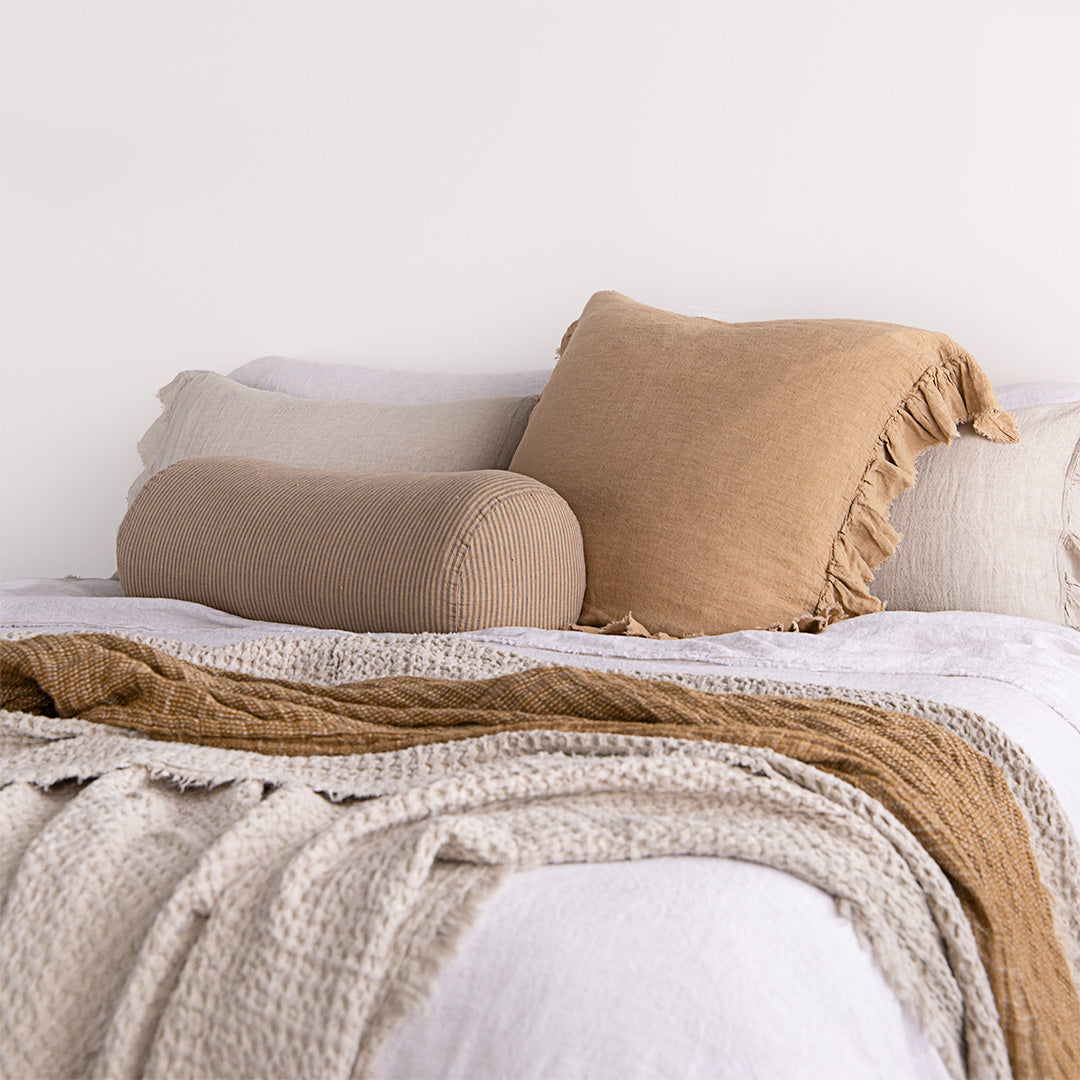 Linen European Pillowcase | Caramel Tone | Hale Mercantile Co.