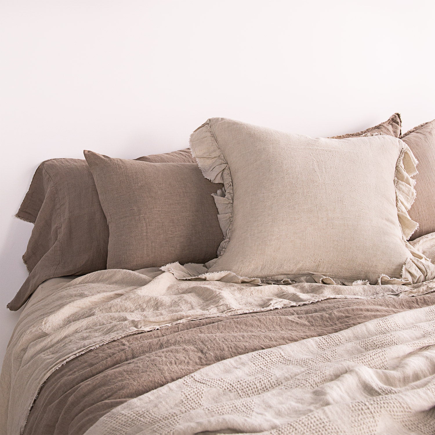 Linen European Pillowcase | Sandy Color | Hale Mercantile Co.