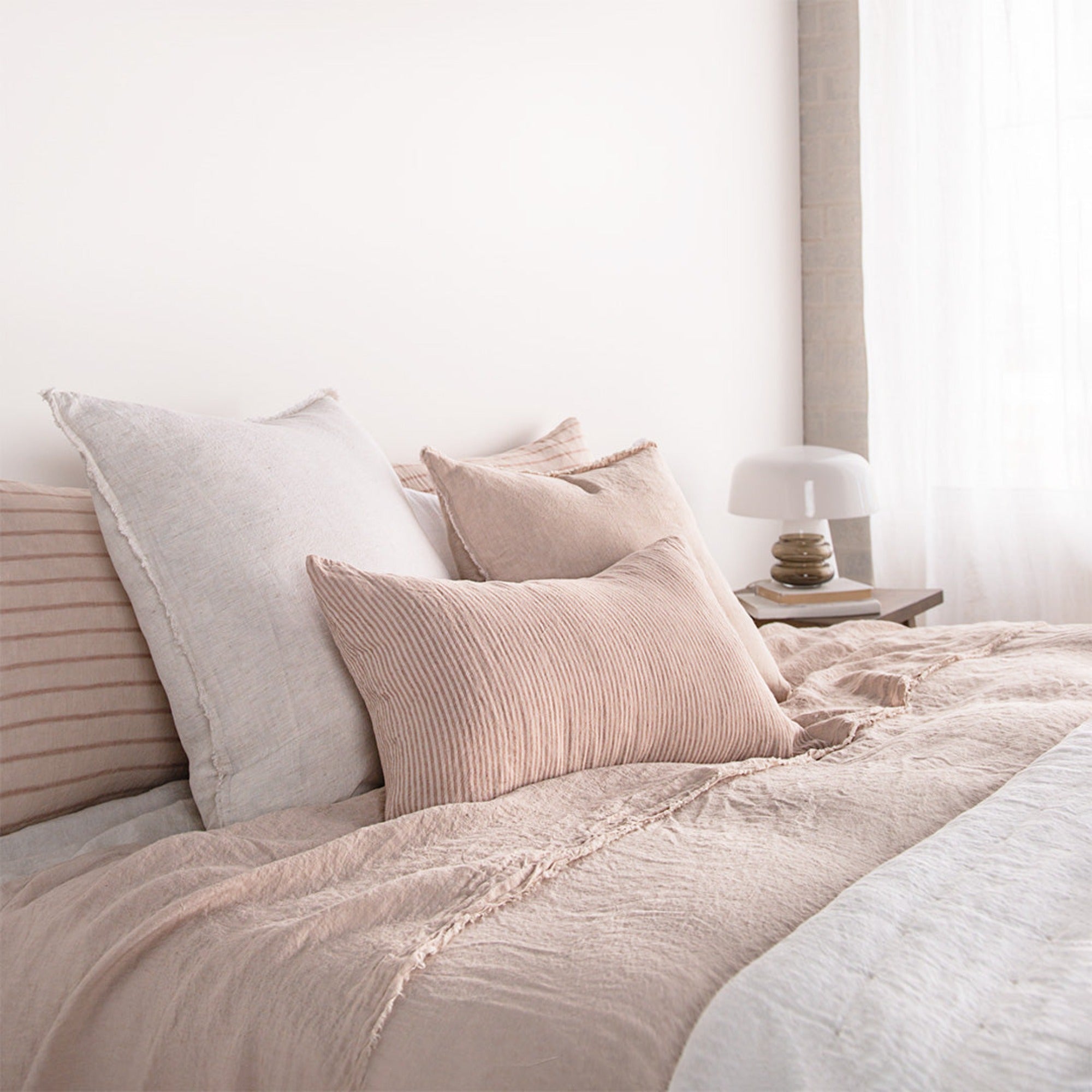 Stripe Linen Cushion | Pink Stripe | Hale Mercantile Co.