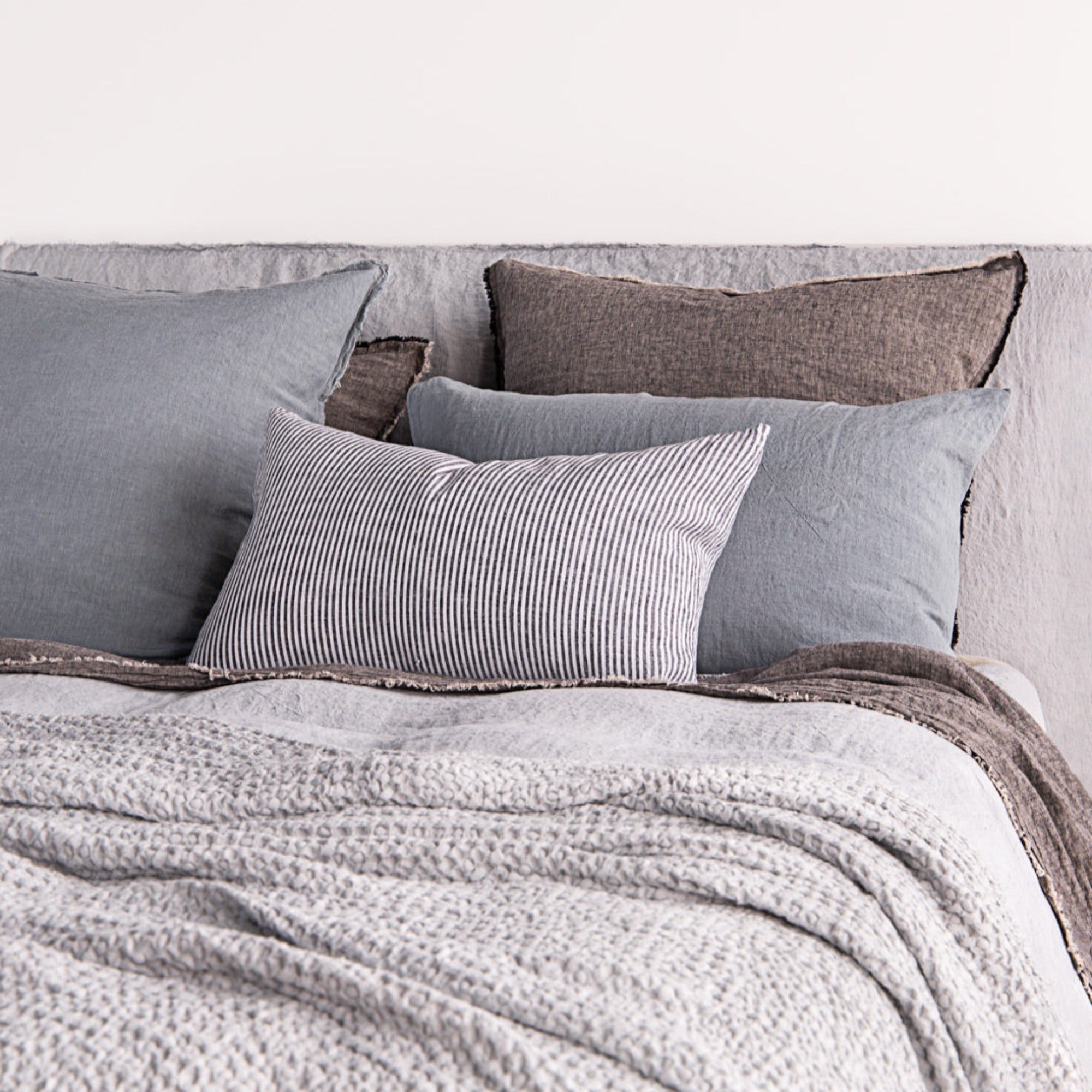 Stripe Linen Cushion | Black Stripe | Hale Mercantile Co.