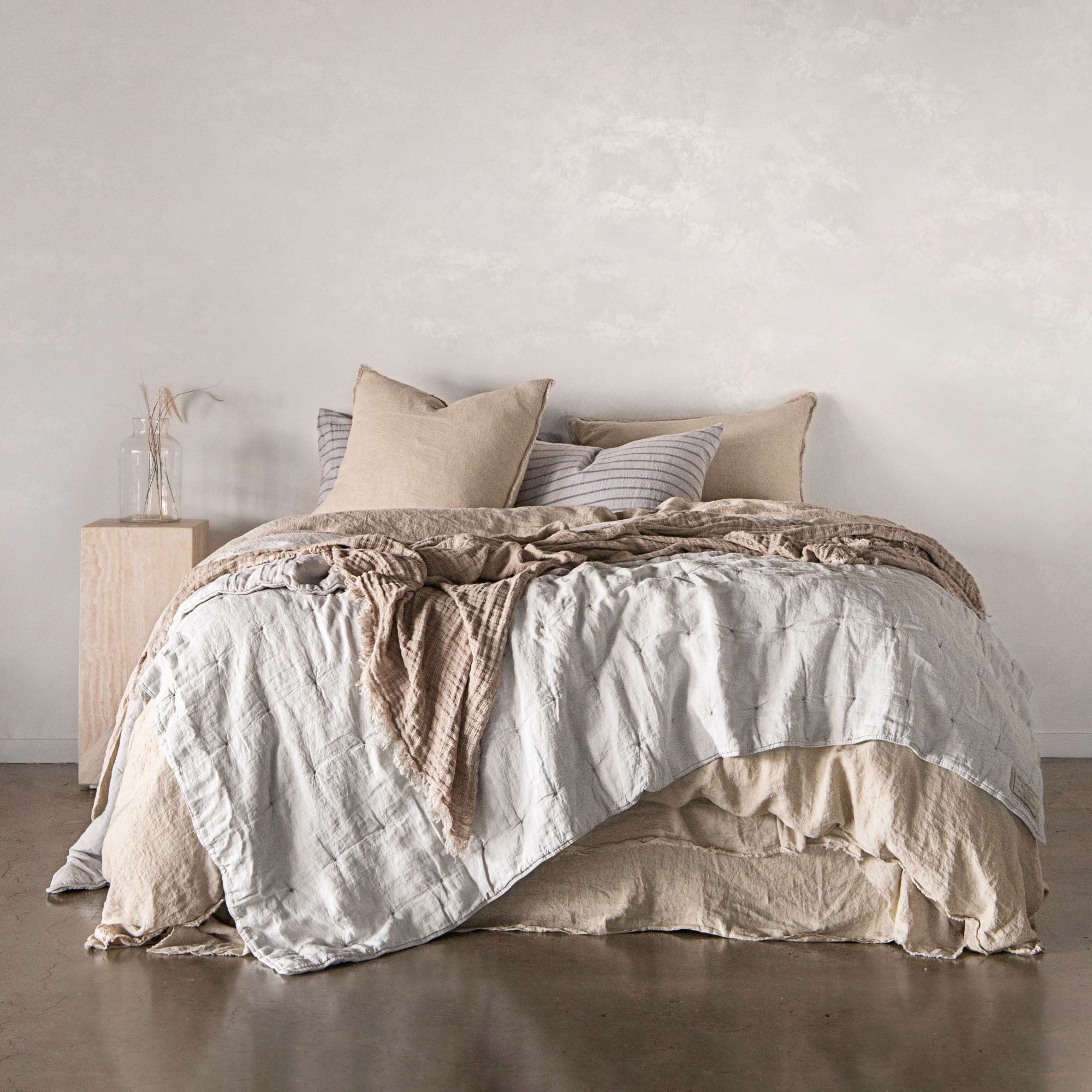 European Linen Pillowcases | Sandy Color | Hale Mercantile Co.