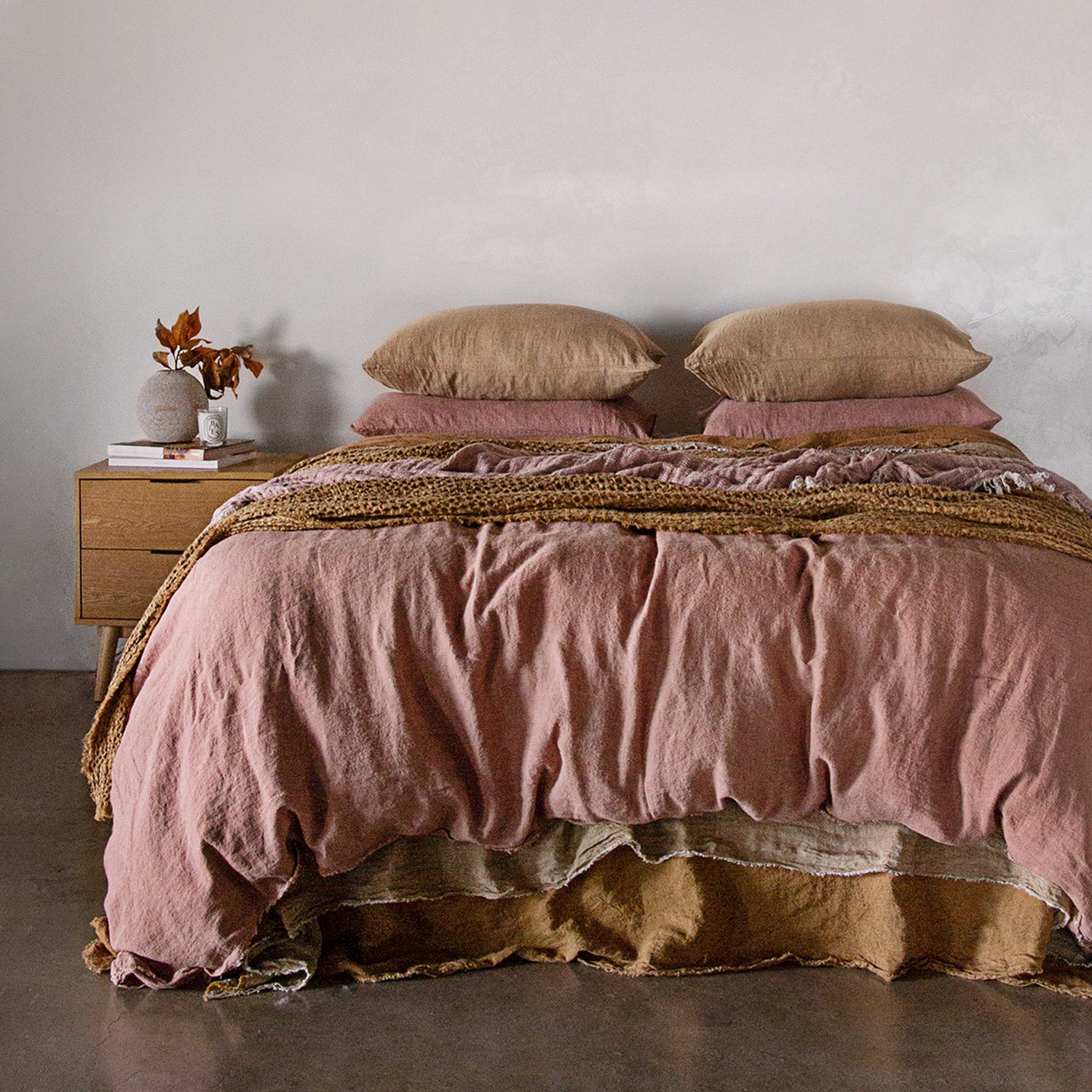 Basix Linen Pillowcase | Caramel Tone | Hale Mercantile Co.