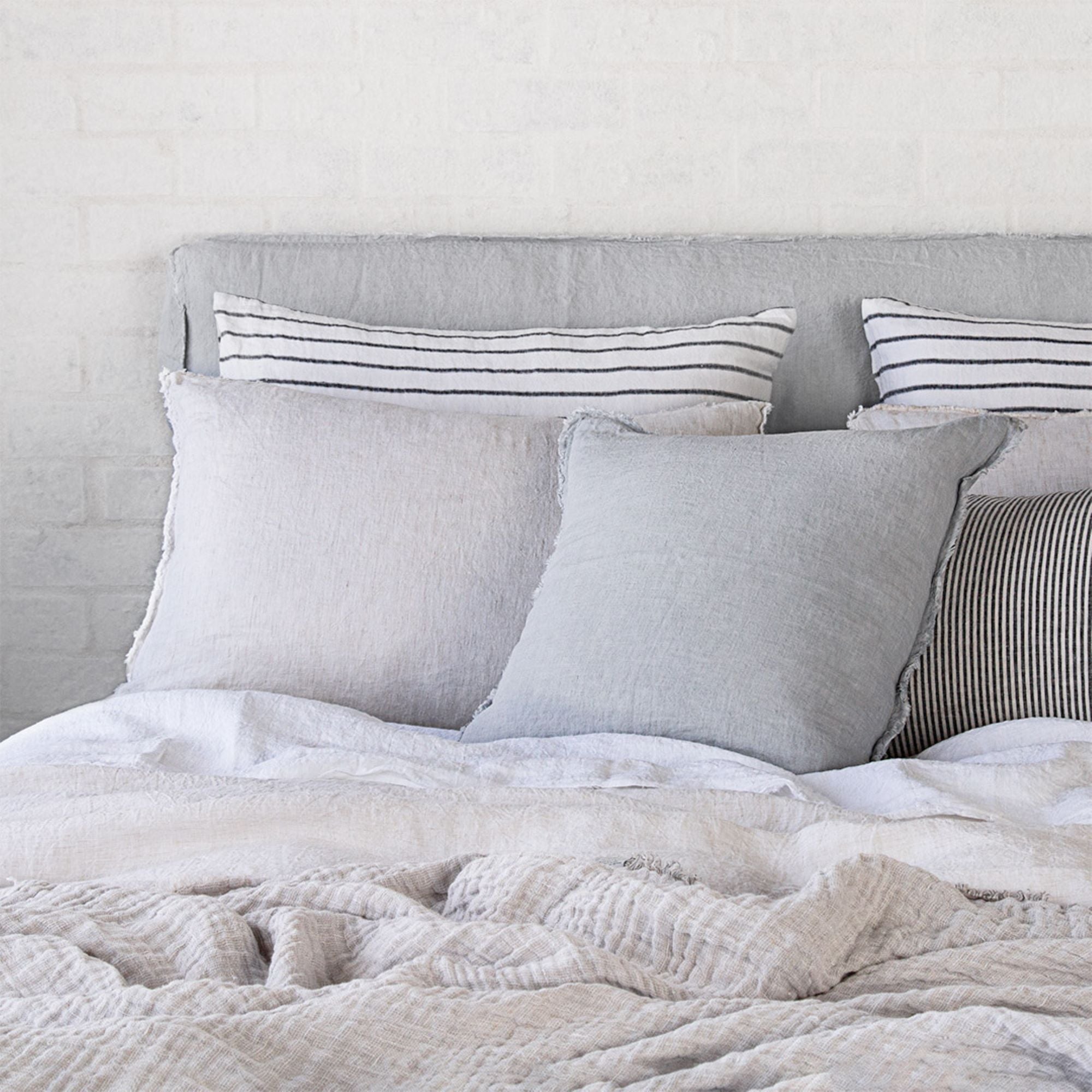 Linen Cushion & Cover | Pale Grey | Hale Mercantile Co.
