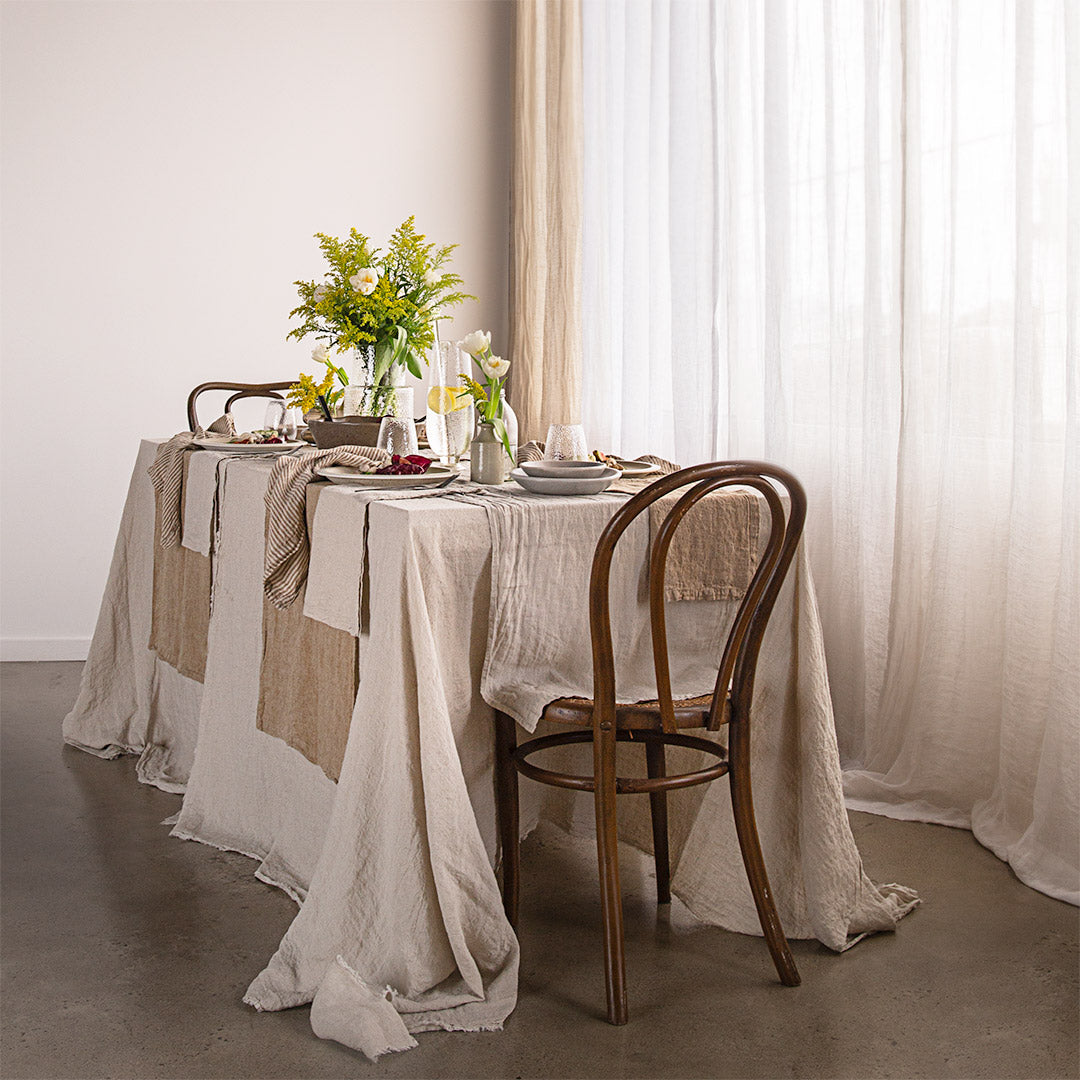Linen Table Runner | Sandy Color | Hale Mercantile Co.