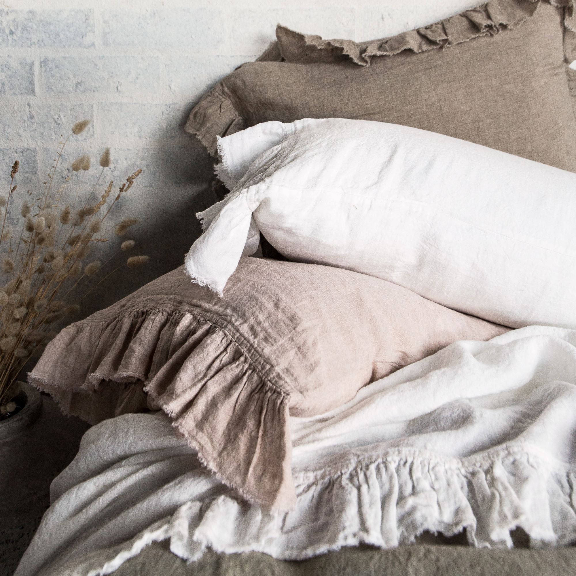 Pure Linen Pillowcases | Earthy Pink | Hale Mercantile Co.