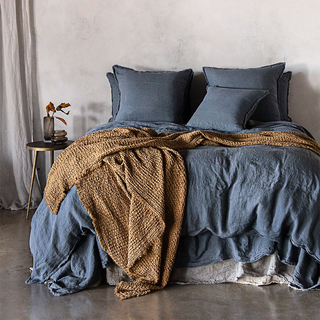 Linen Cushion & Cover | Deep Sea Blue | Hale Mercantile Co.