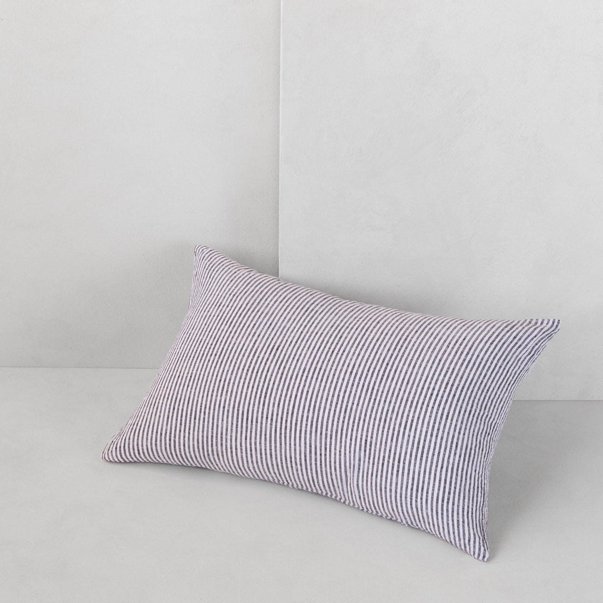 Basix Stripe Linen Cushion - Ayrton/Nox
