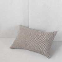 Basix Stripe Linen Cushion - Nox/Sable