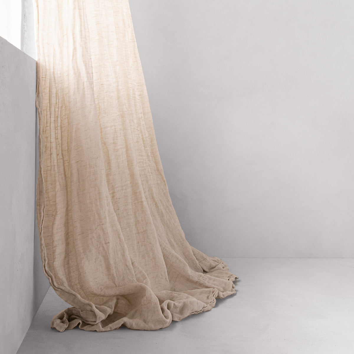 Basix Linen Curtains - Sable Sheer
