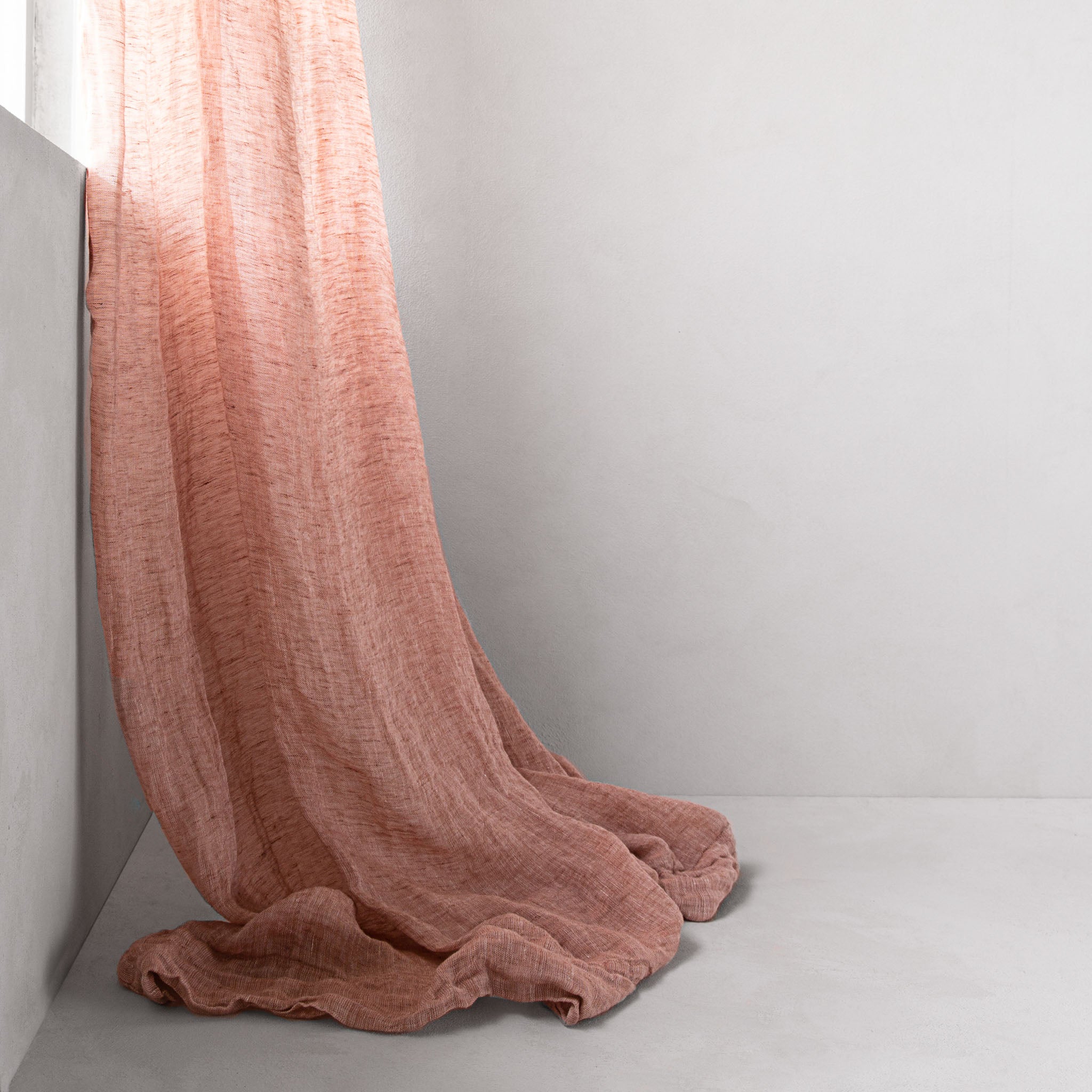 Linen Curtains | Clay Pink Sheer Curtains | Hale Mercantile Co.