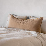 Flocca Linen Body Pillow - Brun