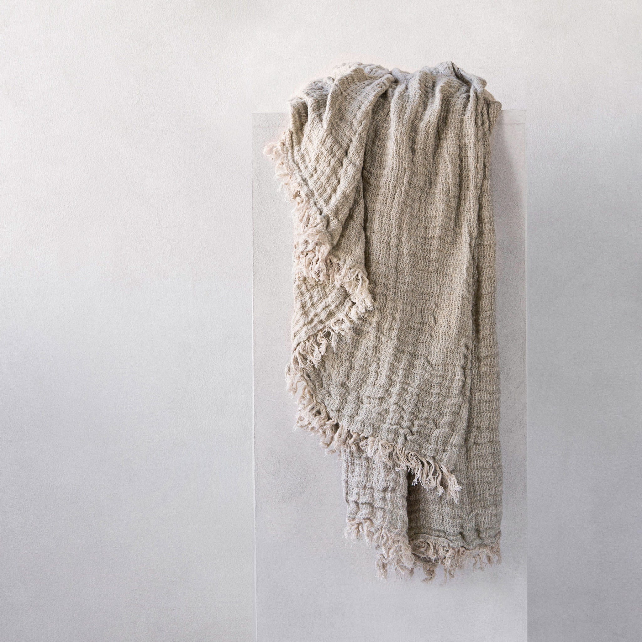 Linen Throw Blanket | Silvery Sage | Hale Mercantile Co.
