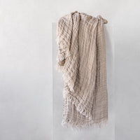 Crush Linen Throw Blanket - Fysk Melange