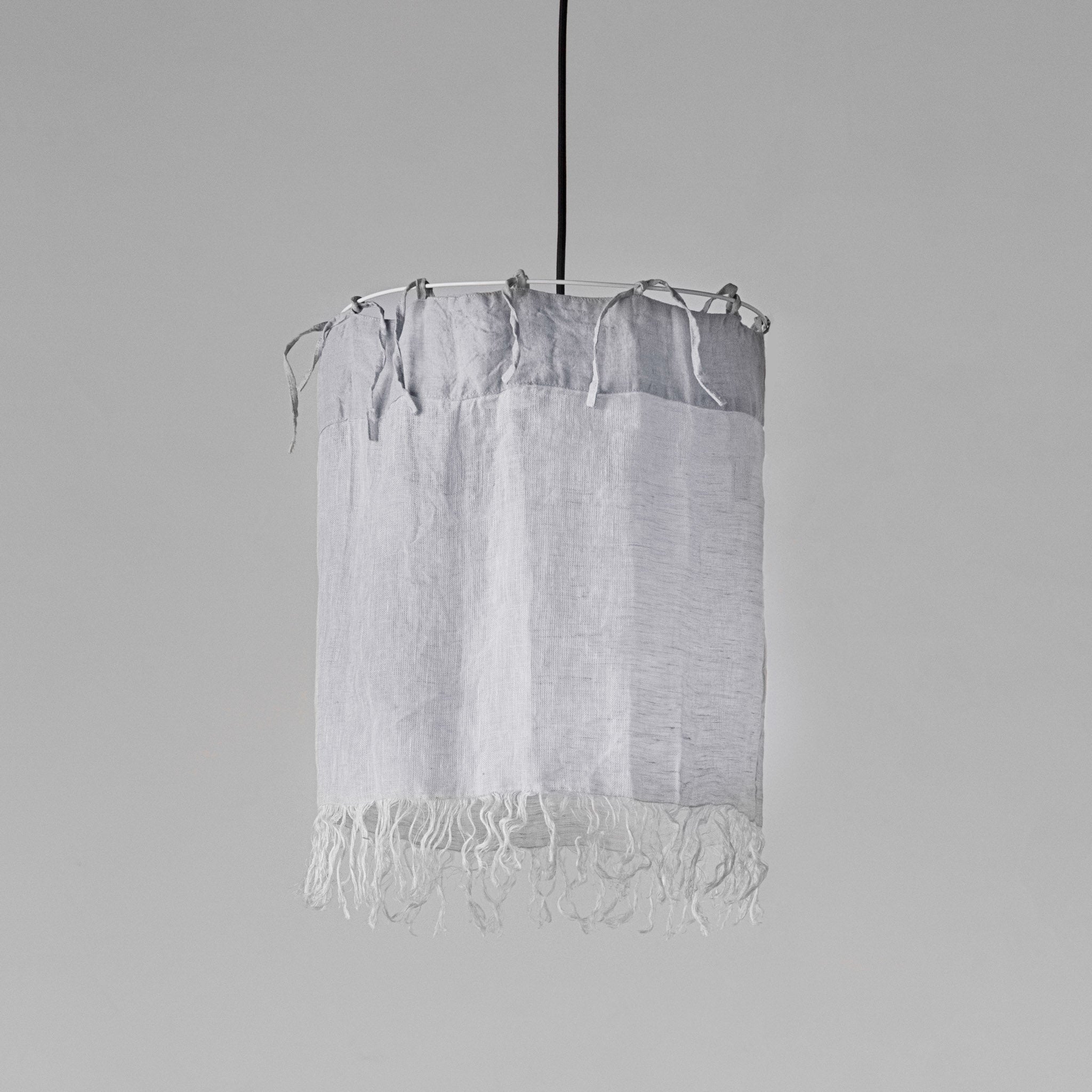 Linen Lamp Shade | Pale Grey | Hale Mercantile Co.