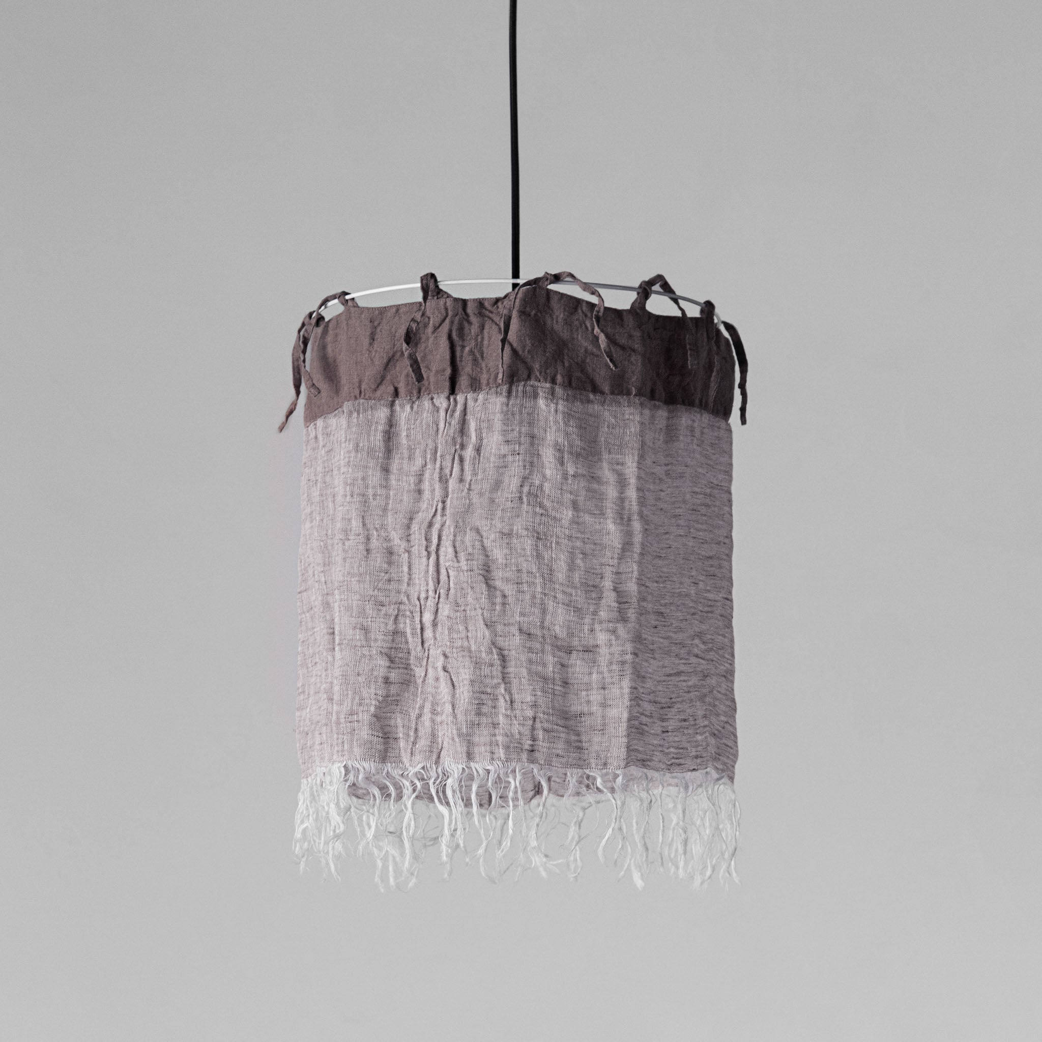 Linen Lamp Shade | Charcoal Grey | Hale Mercantile Co.