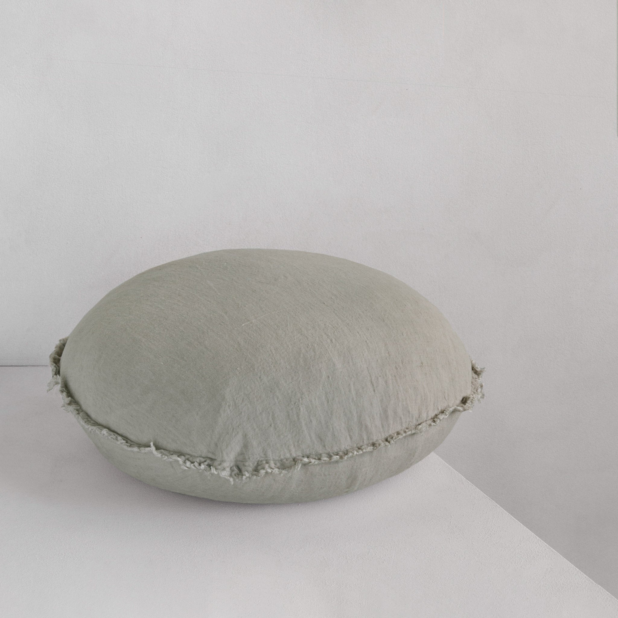 Round Linen Cushion | Silvery Sage | Hale Mercantile Co.