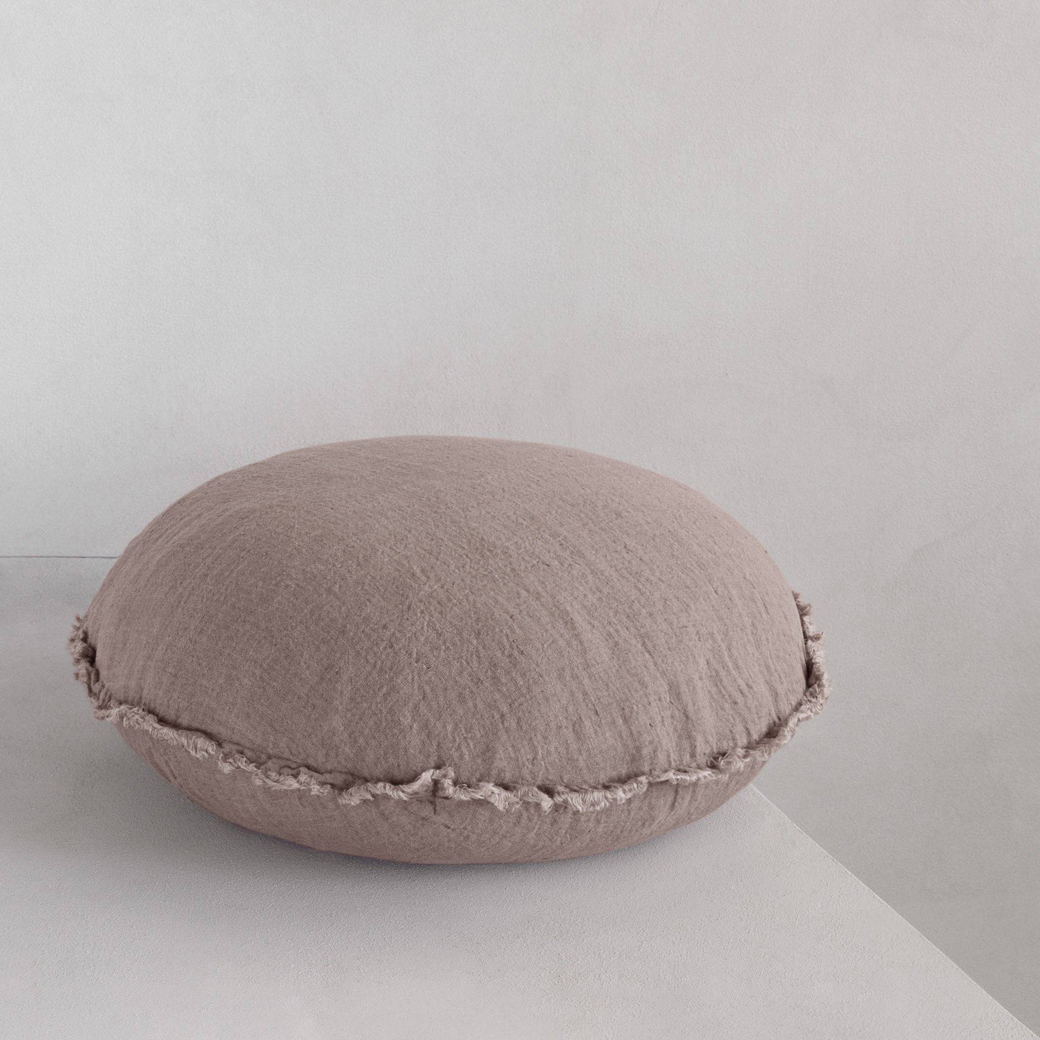 Round Linen Cushion | Lavender Tone | Hale Mercantile Co.