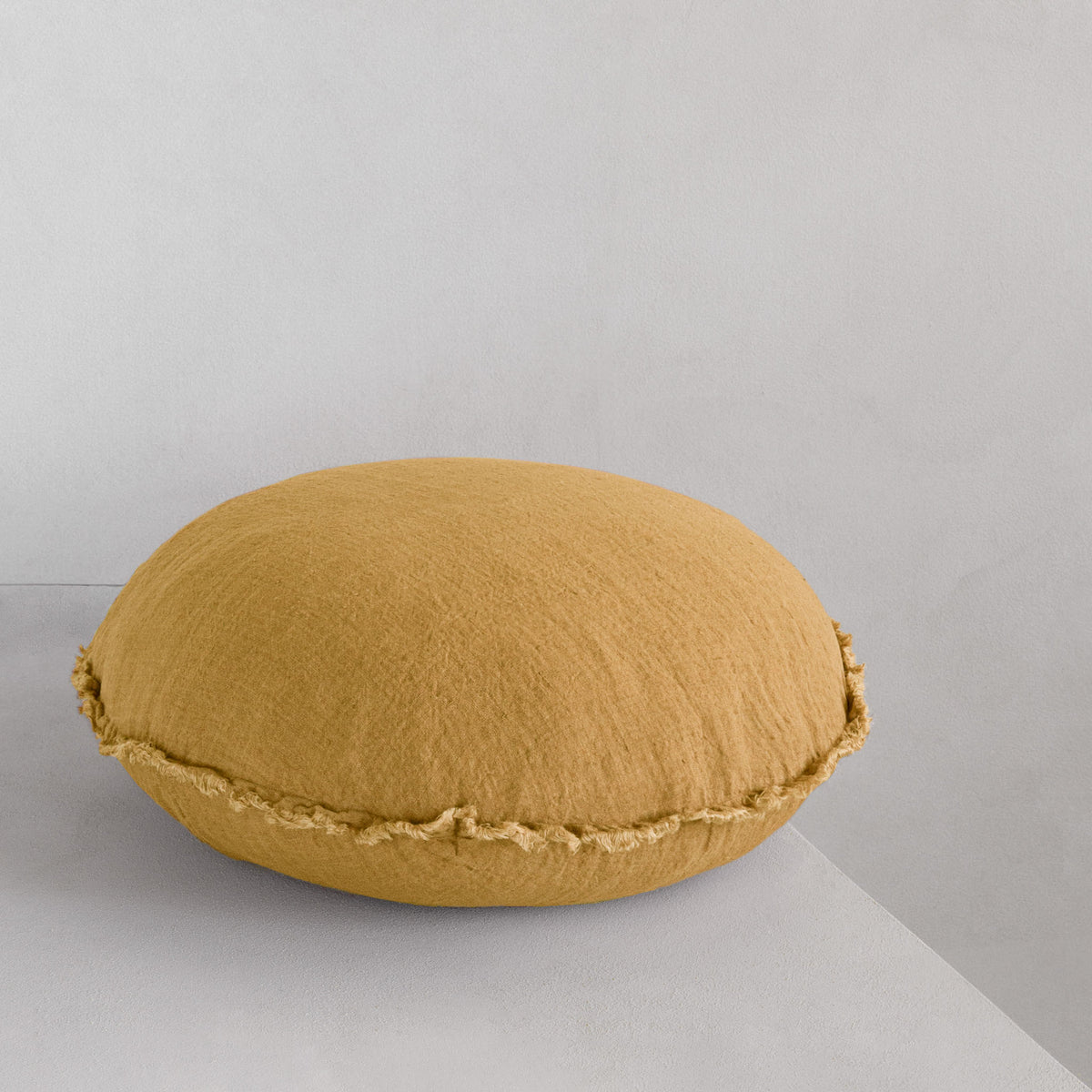 Flocca Macaron Linen Cushion - Maiz